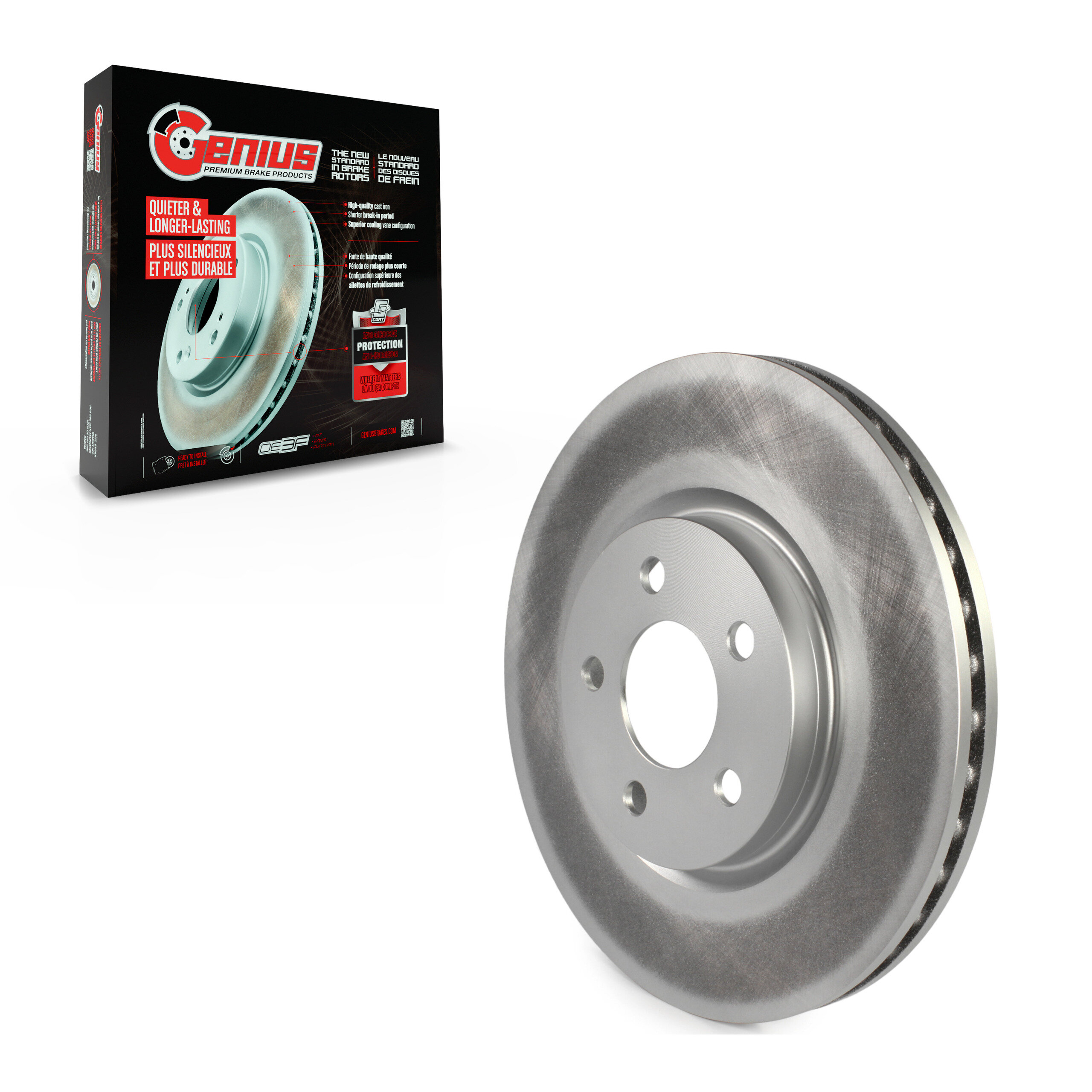 Genius - GCR-76955 - Front Disc Brake Rotor