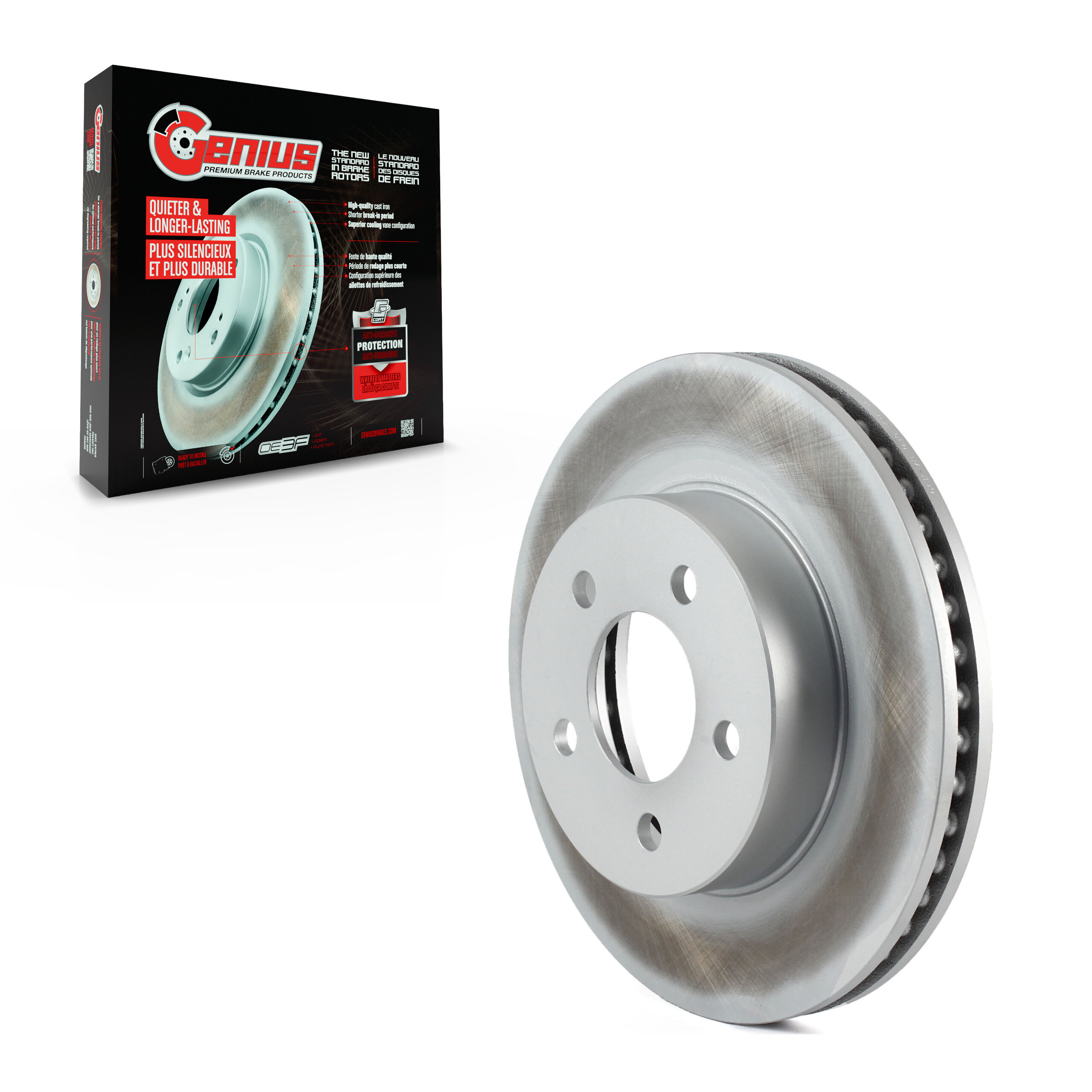 Genius - GCR-780036 - Front Disc Brake Rotor