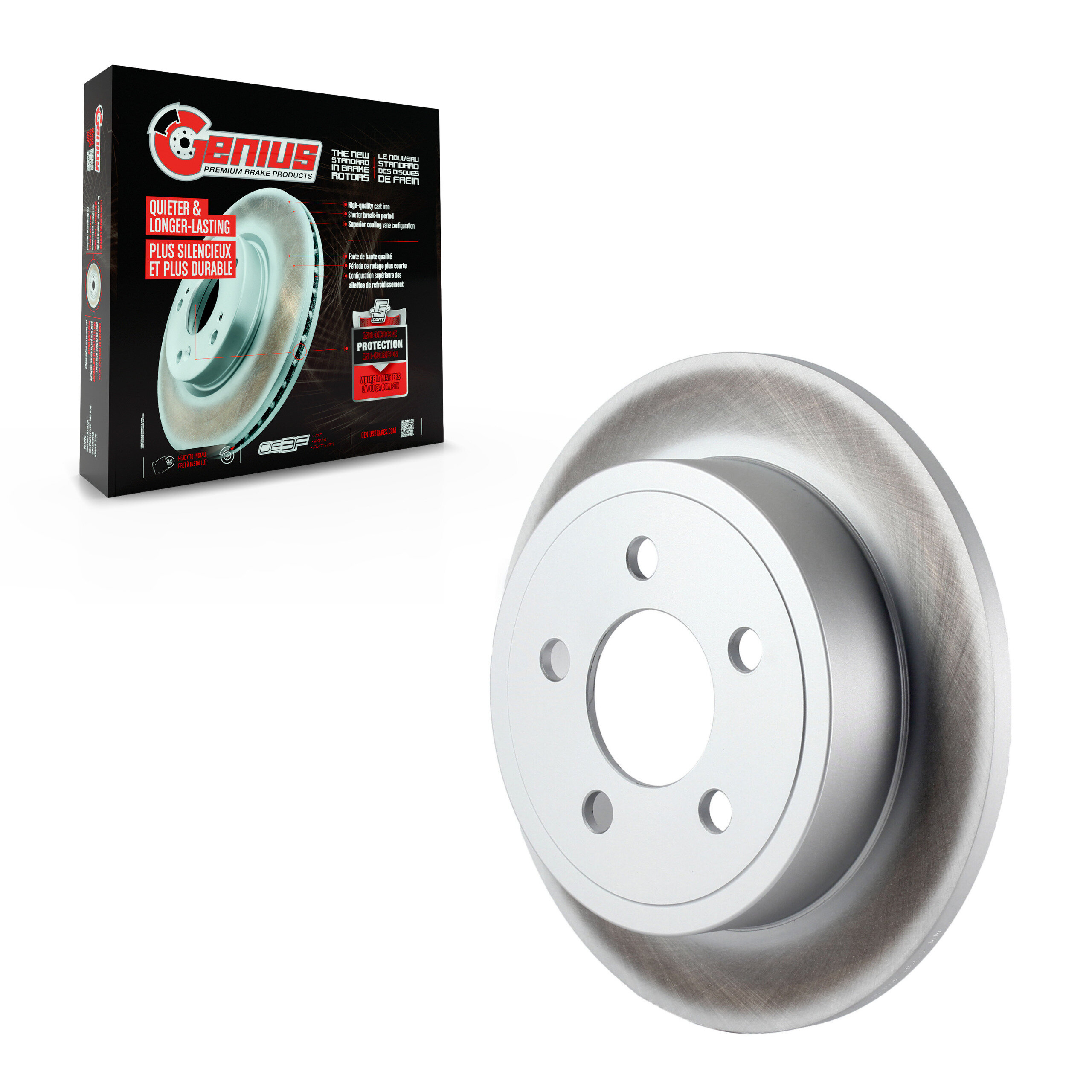 Genius - GCR-780134 - Rear Disc Brake Rotor