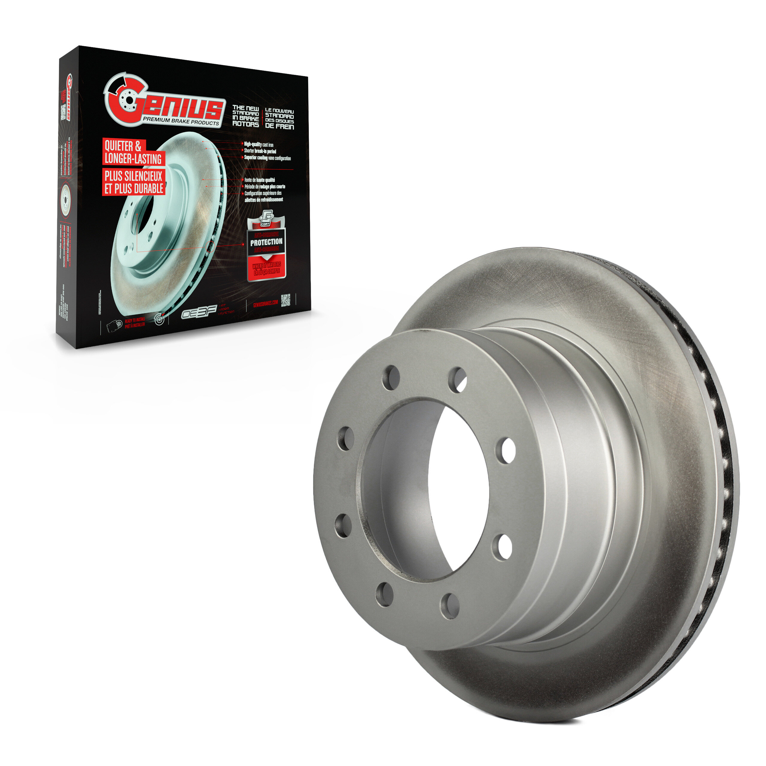 Genius - GCR-780139 - Rear Disc Brake Rotor