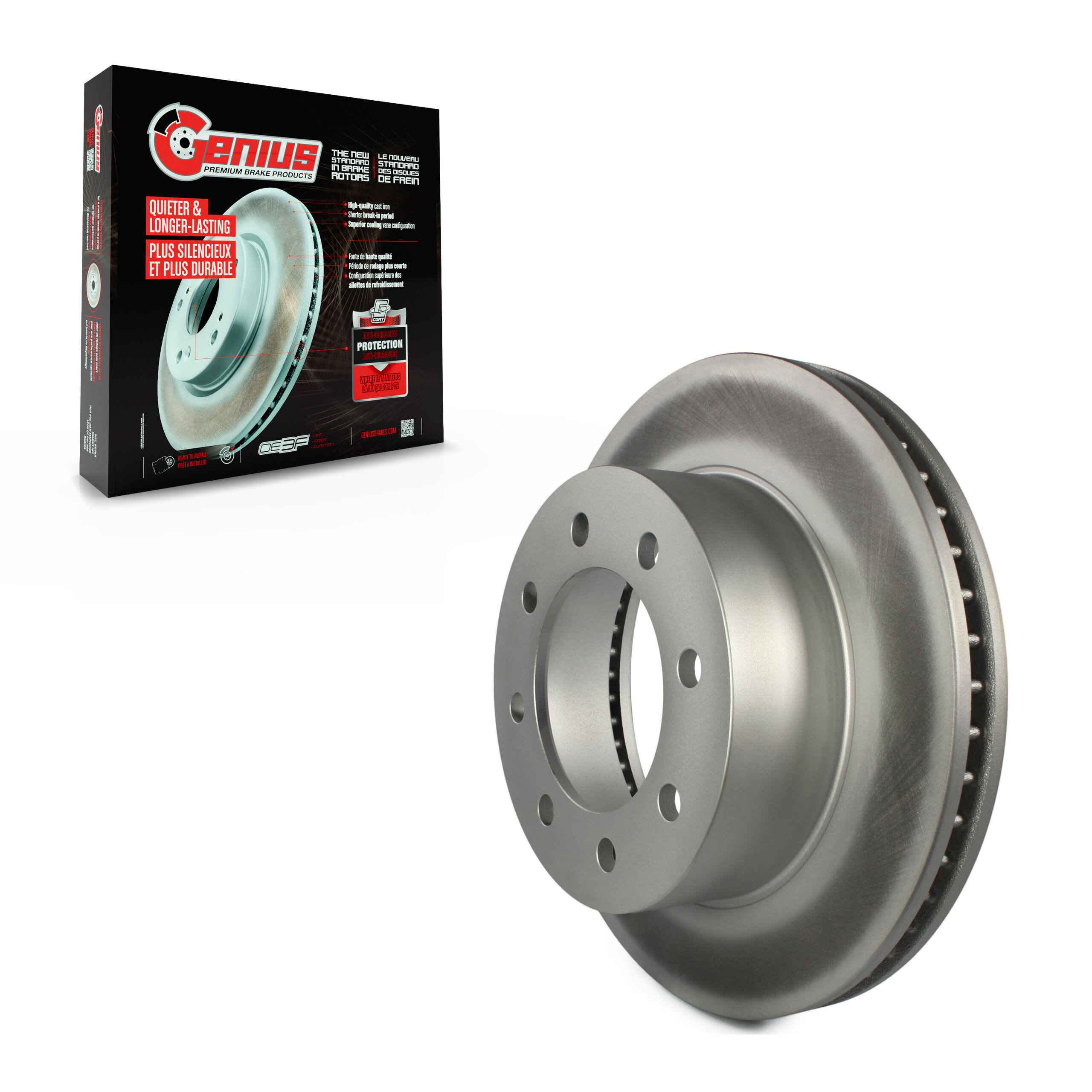 Genius - GCR-780143 - Front Disc Brake Rotor