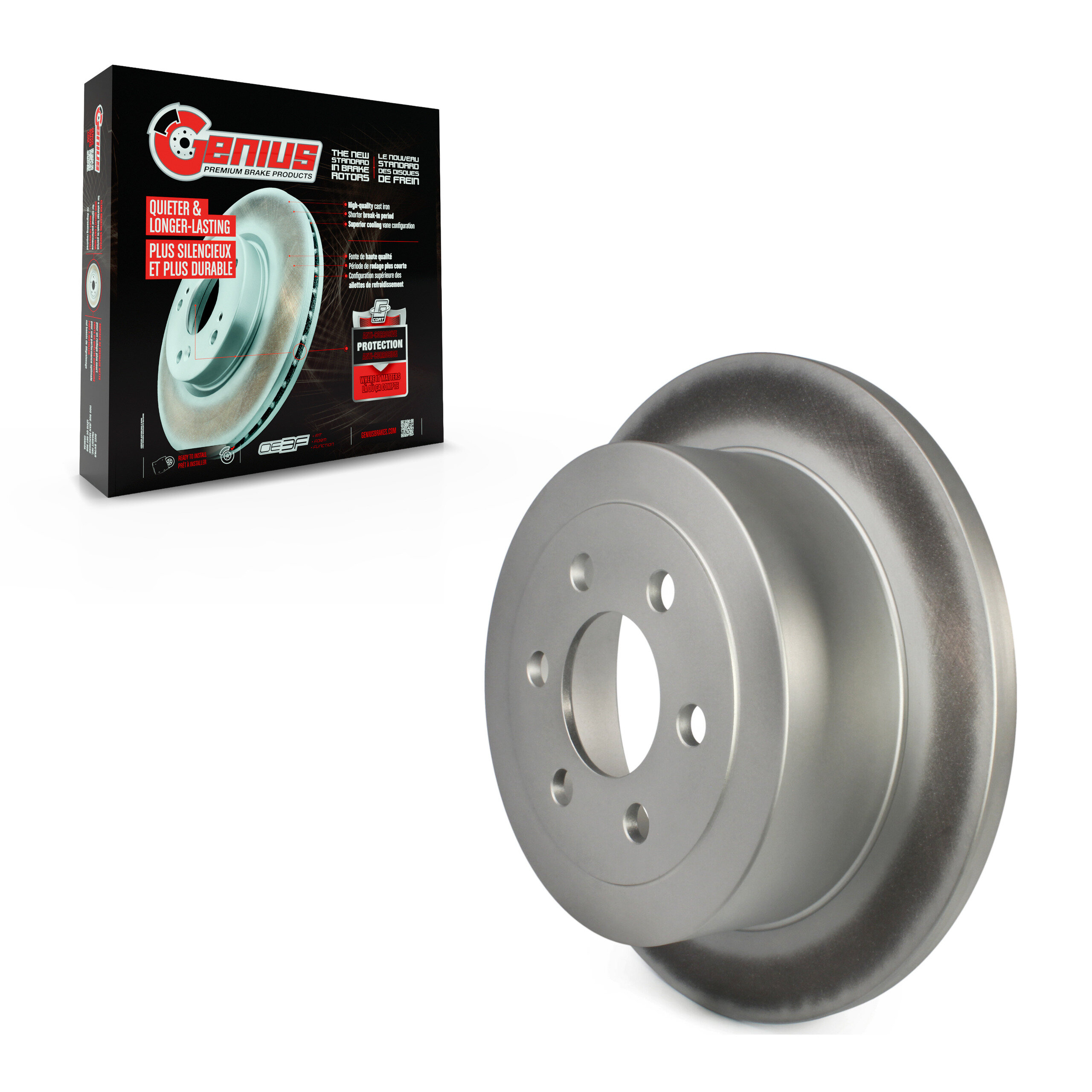 Genius - GCR-780144 - Rear Disc Brake Rotor