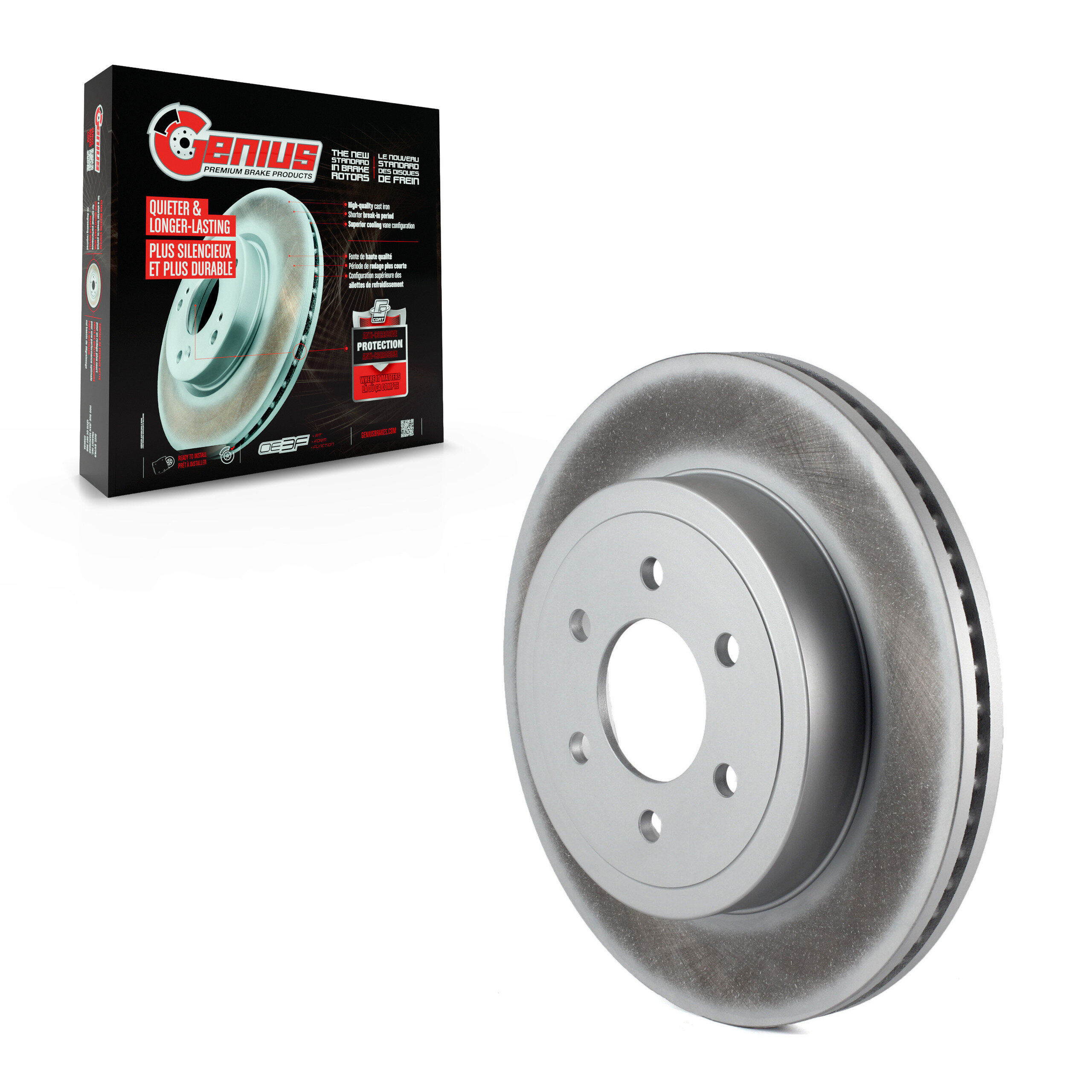 Genius - GCR-780145 - Front Disc Brake Rotor