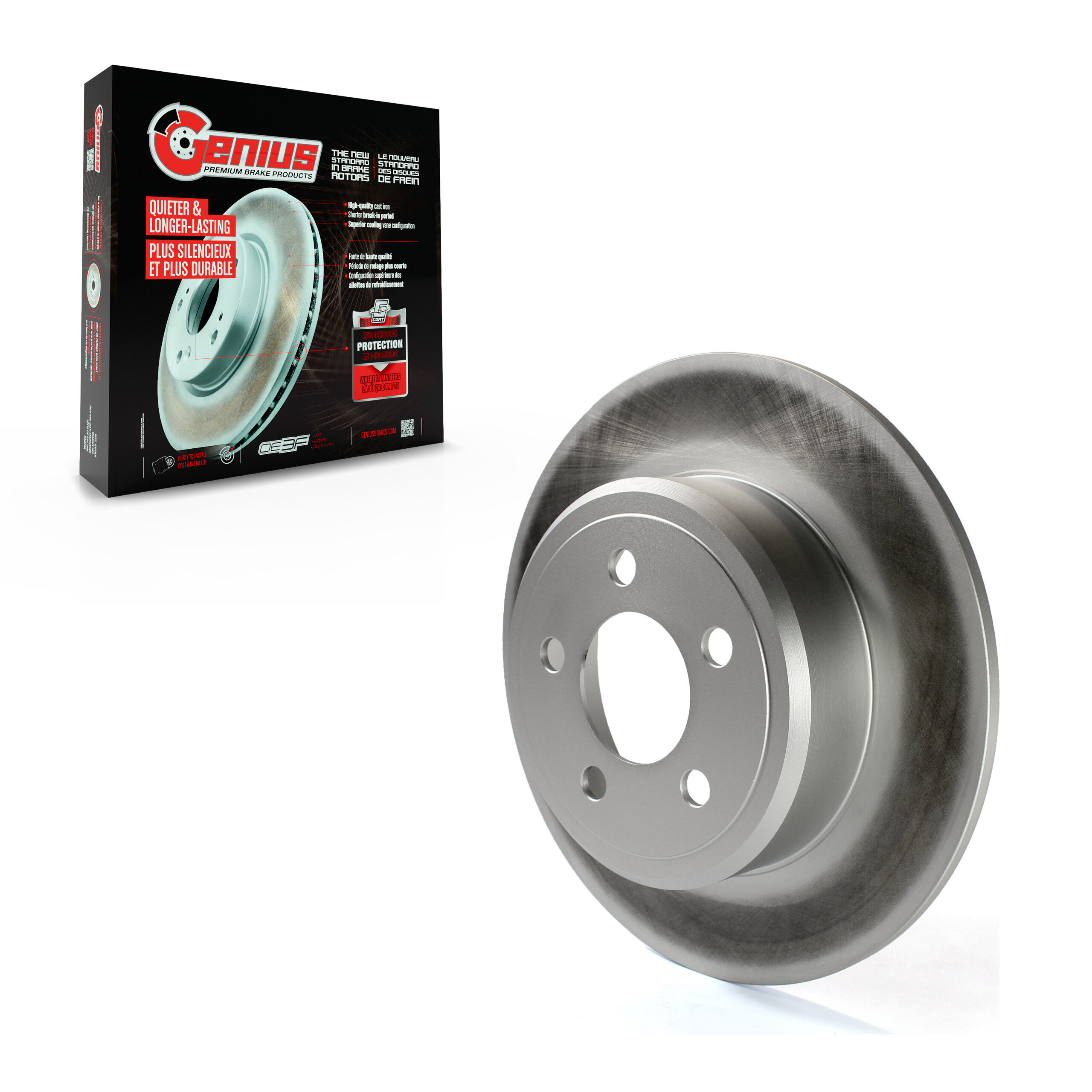 Genius - GCR-780254 - Rear Disc Brake Rotor