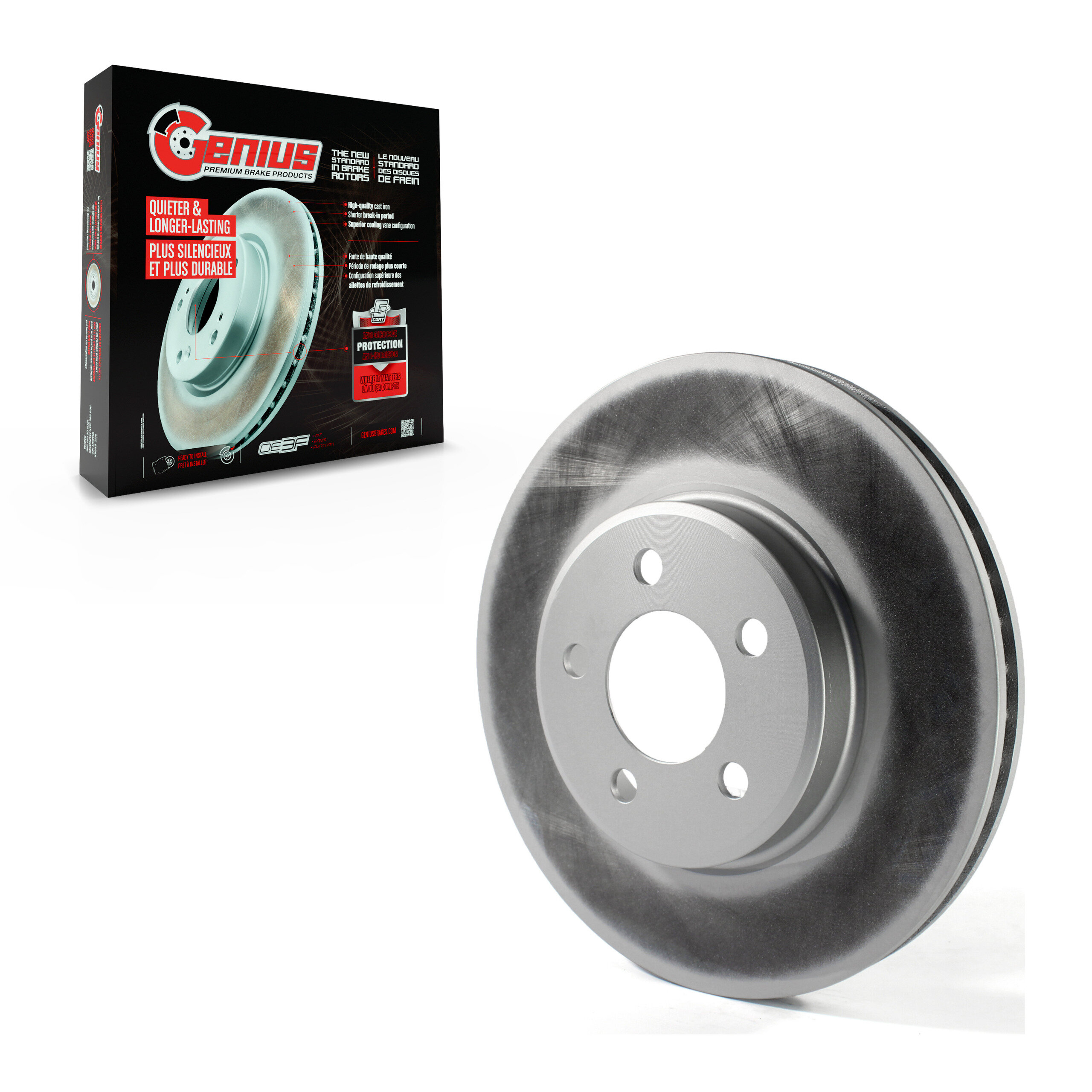 Genius - GCR-780255 - Front Disc Brake Rotor