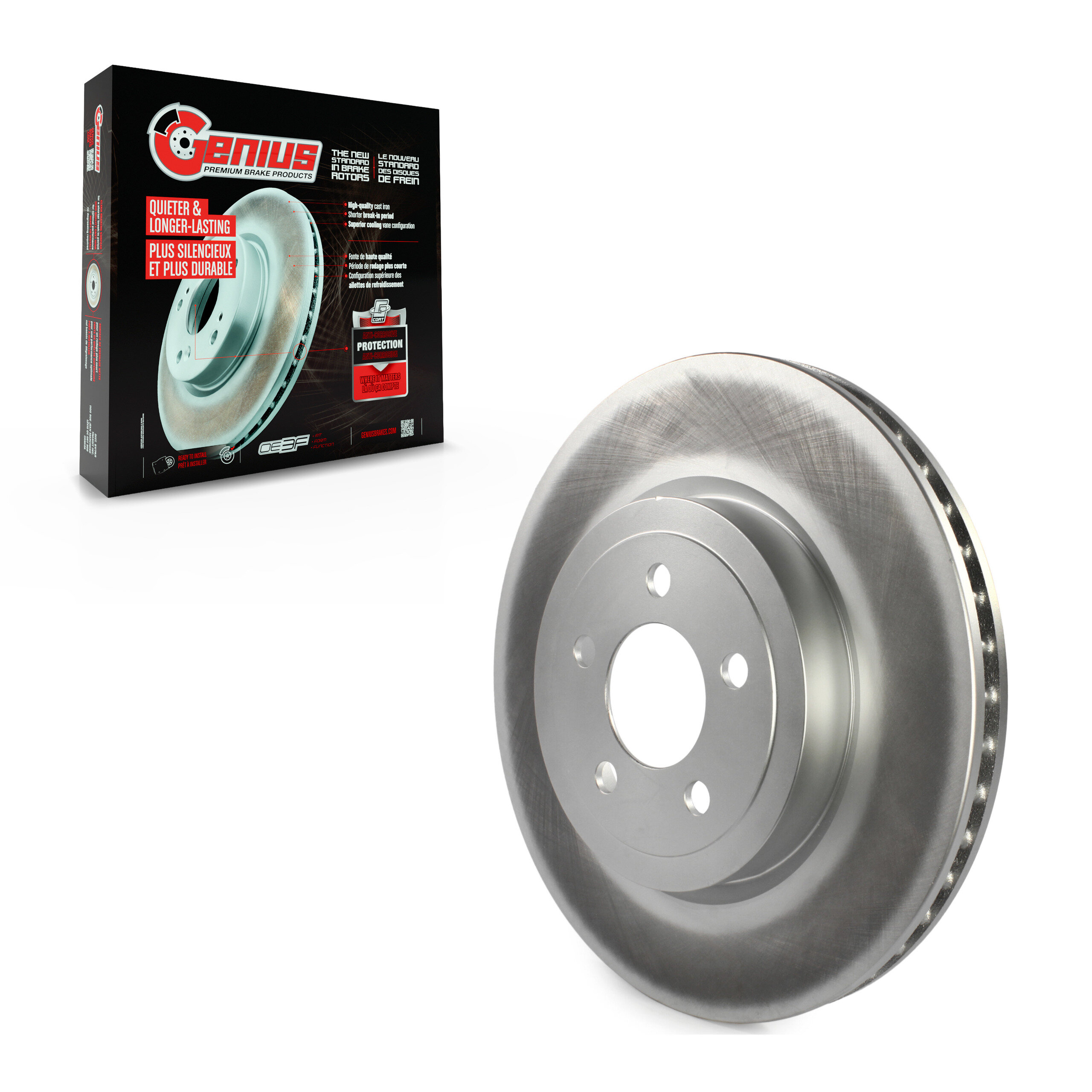 Genius - GCR-780256 - Front Disc Brake Rotor