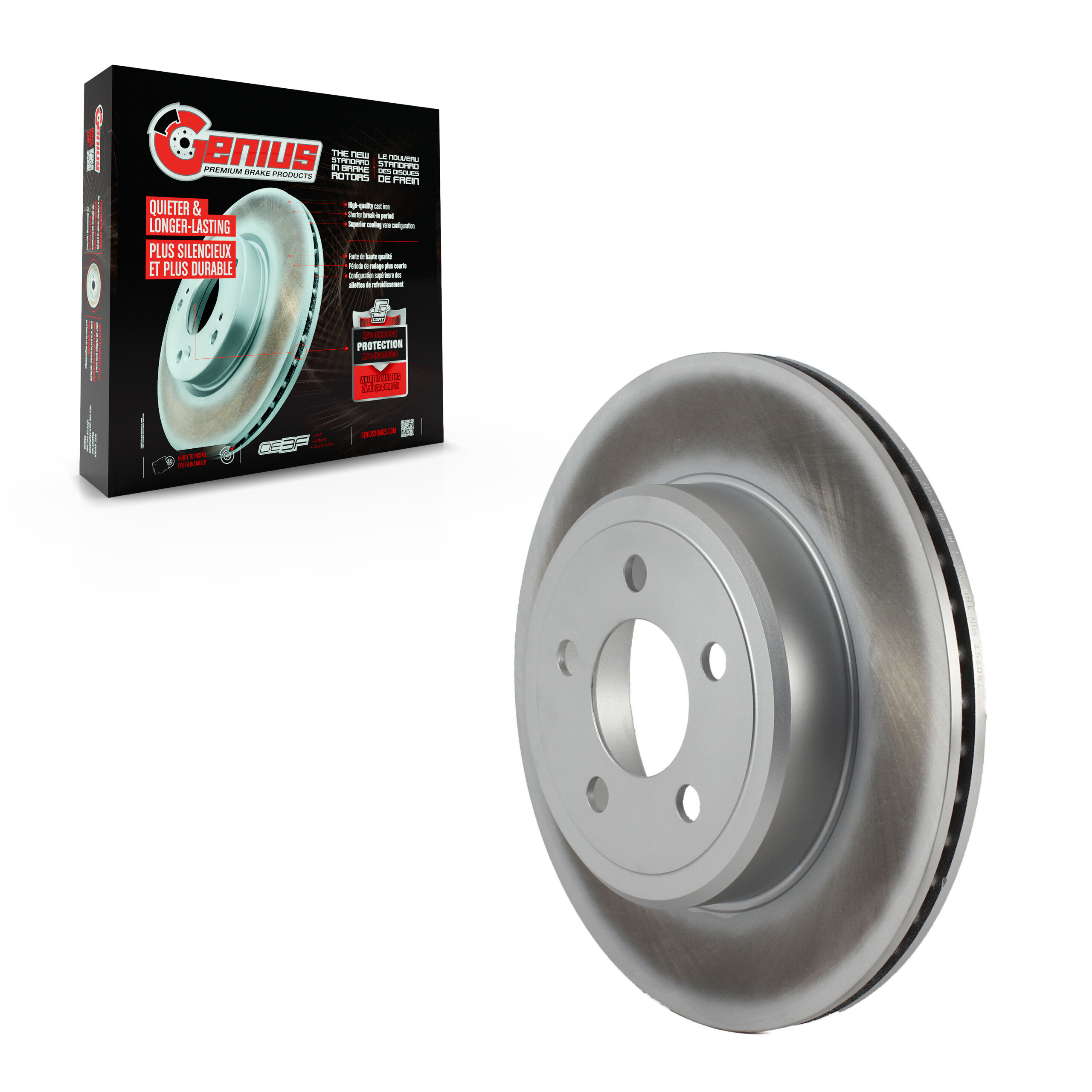 Genius - GCR-780257 - Rear Disc Brake Rotor