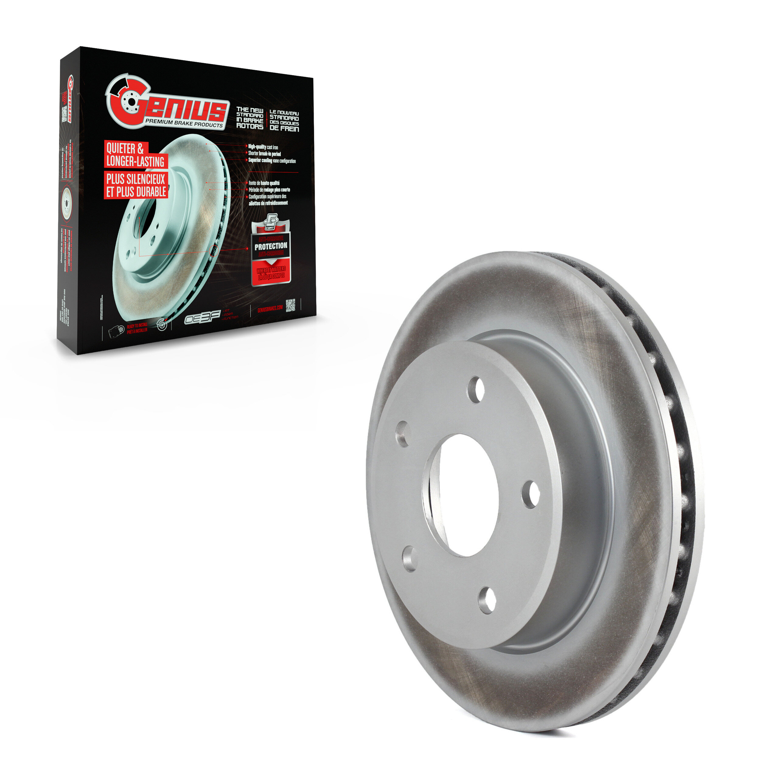 Genius - GCR-780258 - Front Disc Brake Rotor