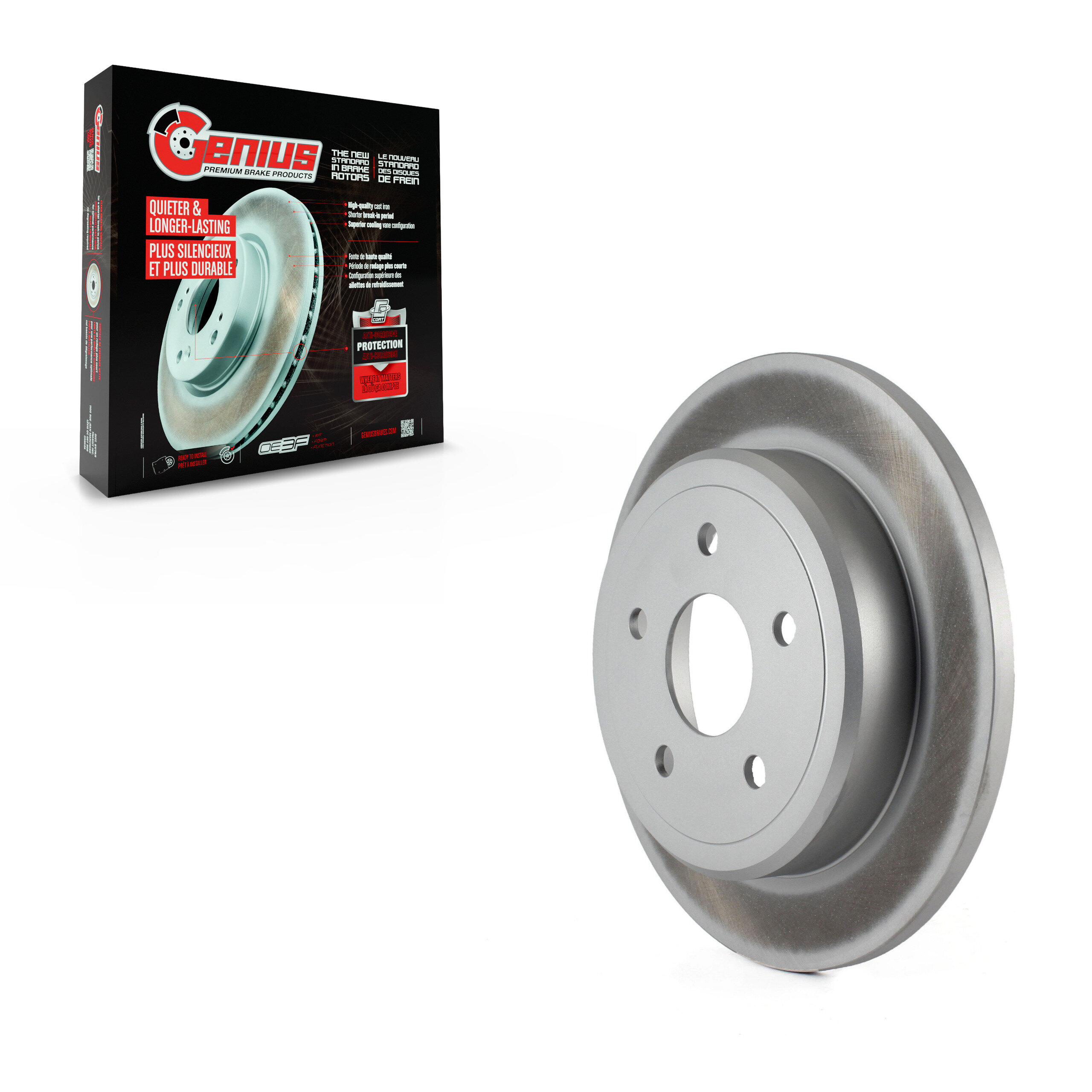 Genius - GCR-780296 - Rear Disc Brake Rotor