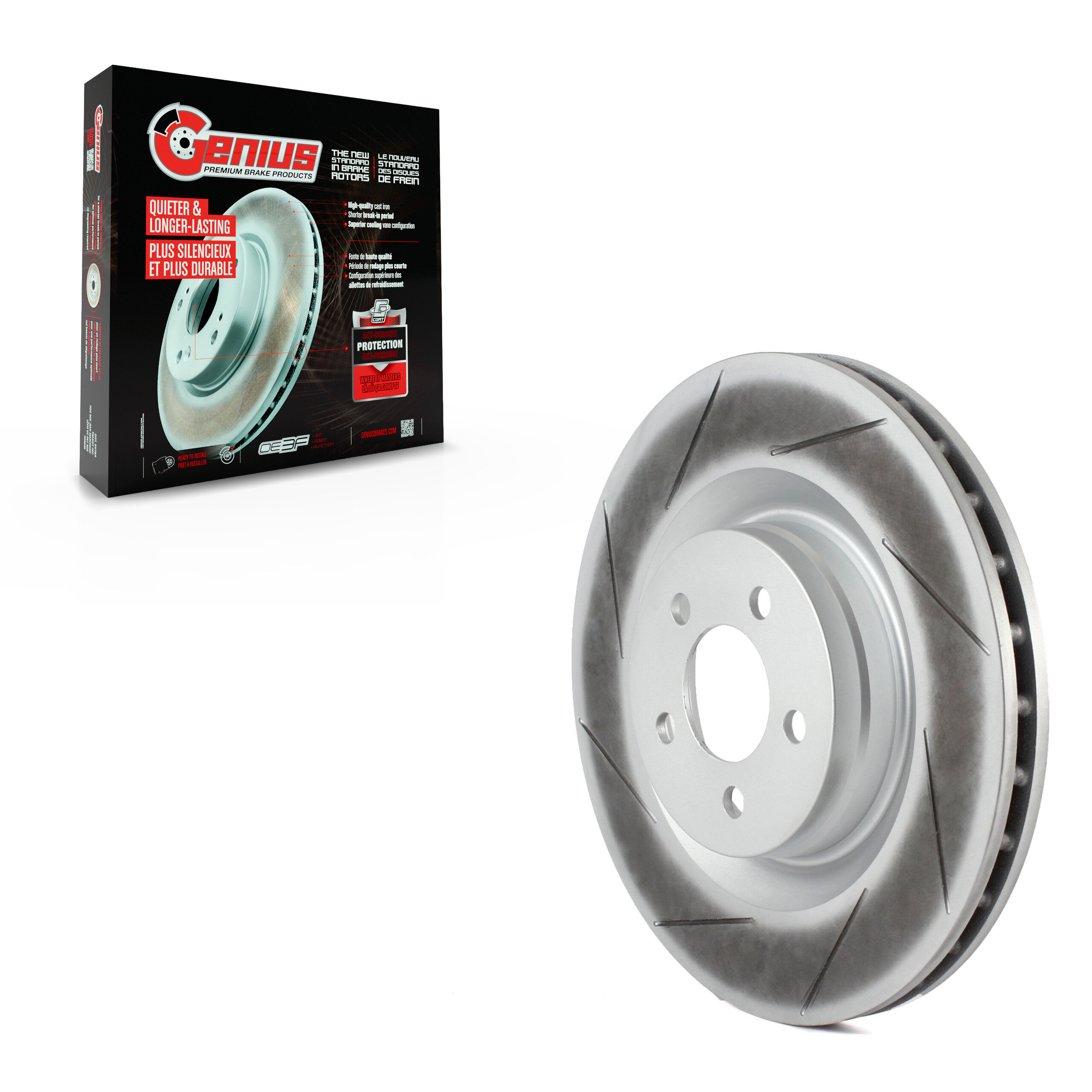 Genius - GCR-780389 - Front Disc Brake Rotor