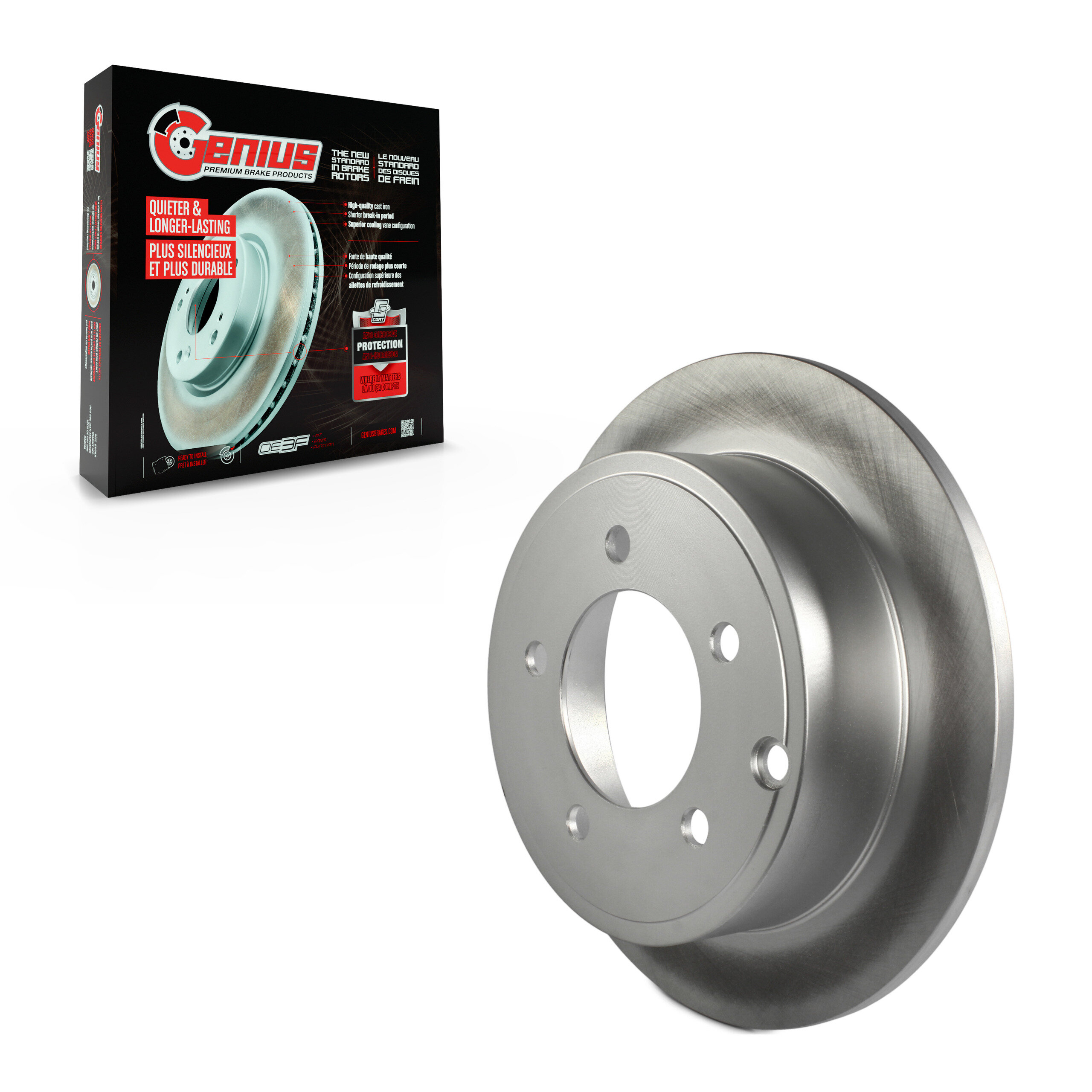 Genius - GCR-780457 - Rear Disc Brake Rotor