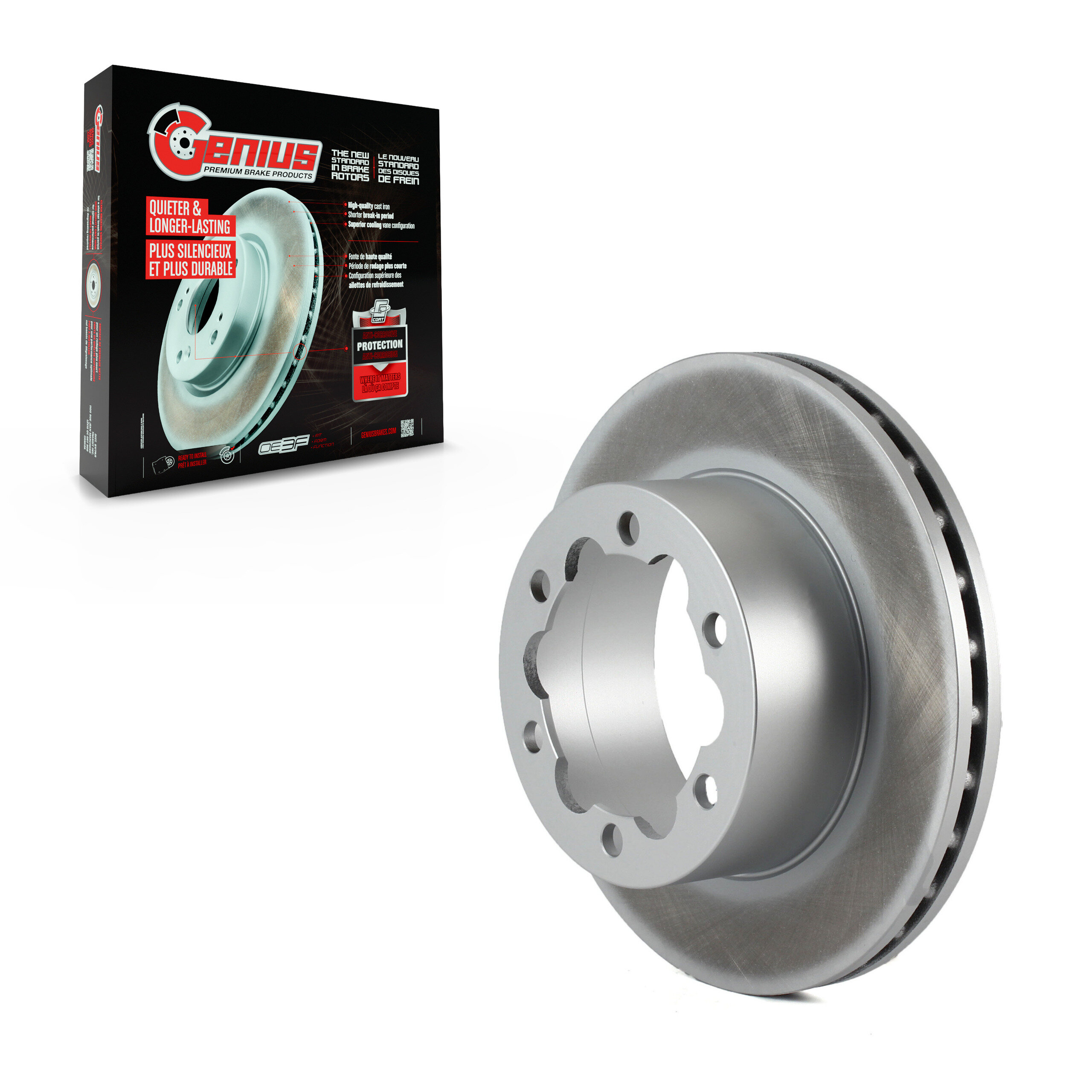 Genius - GCR-780612 - Rear Disc Brake Rotor