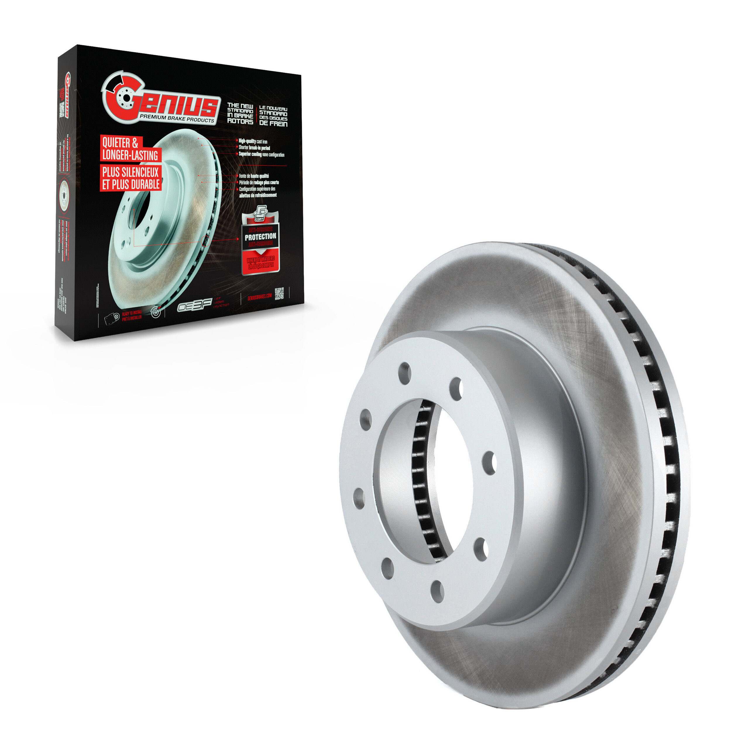 Genius - GCR-780736 - Front Disc Brake Rotor