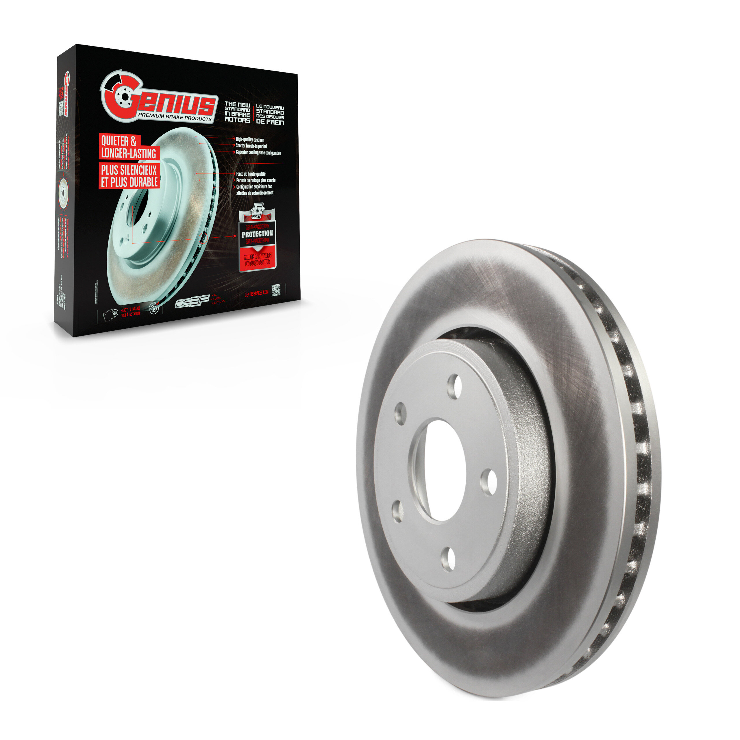 Genius - GCR-780868 - Front Disc Brake Rotor