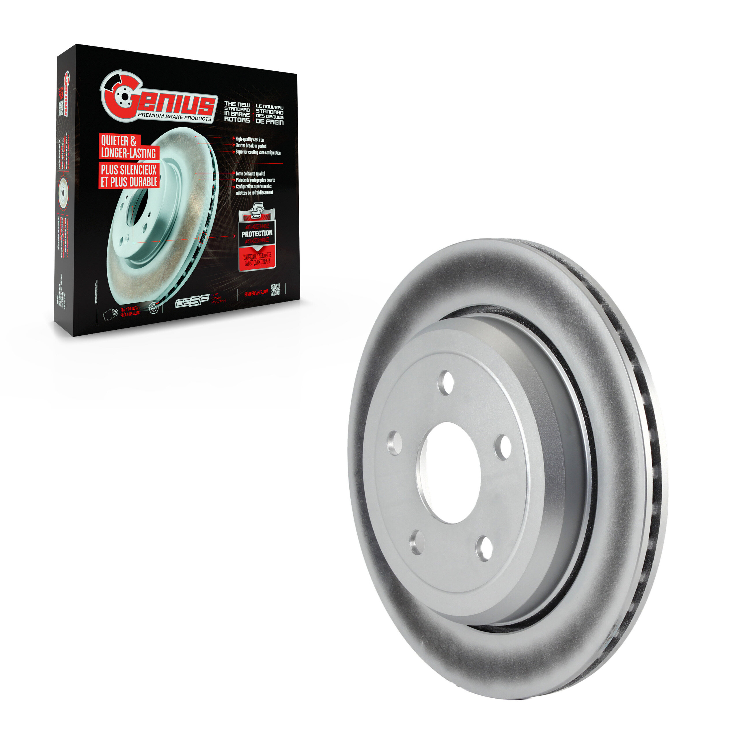 Genius - GCR-780869 - Rear Disc Brake Rotor