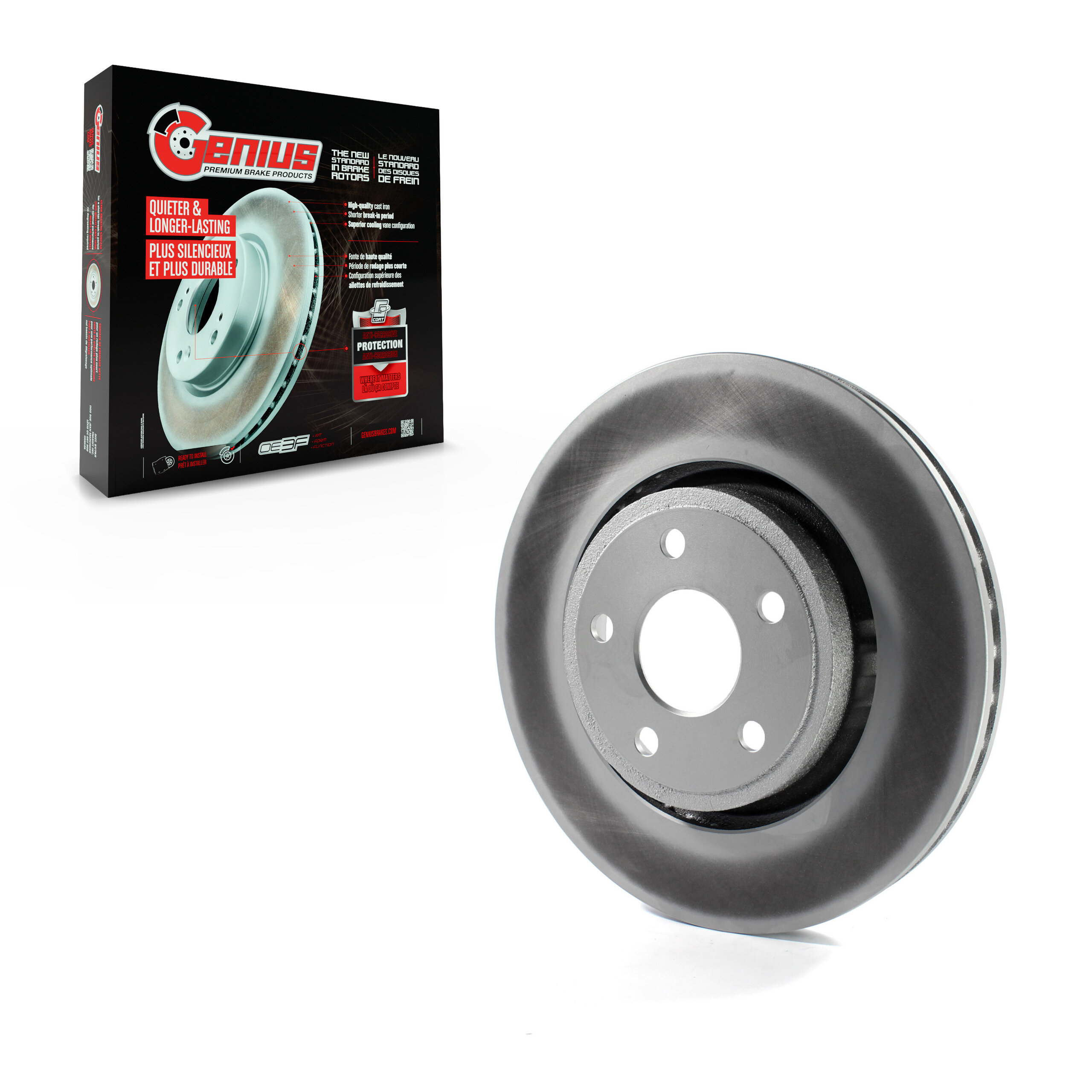 Genius - GCR-780870 - Front Disc Brake Rotor