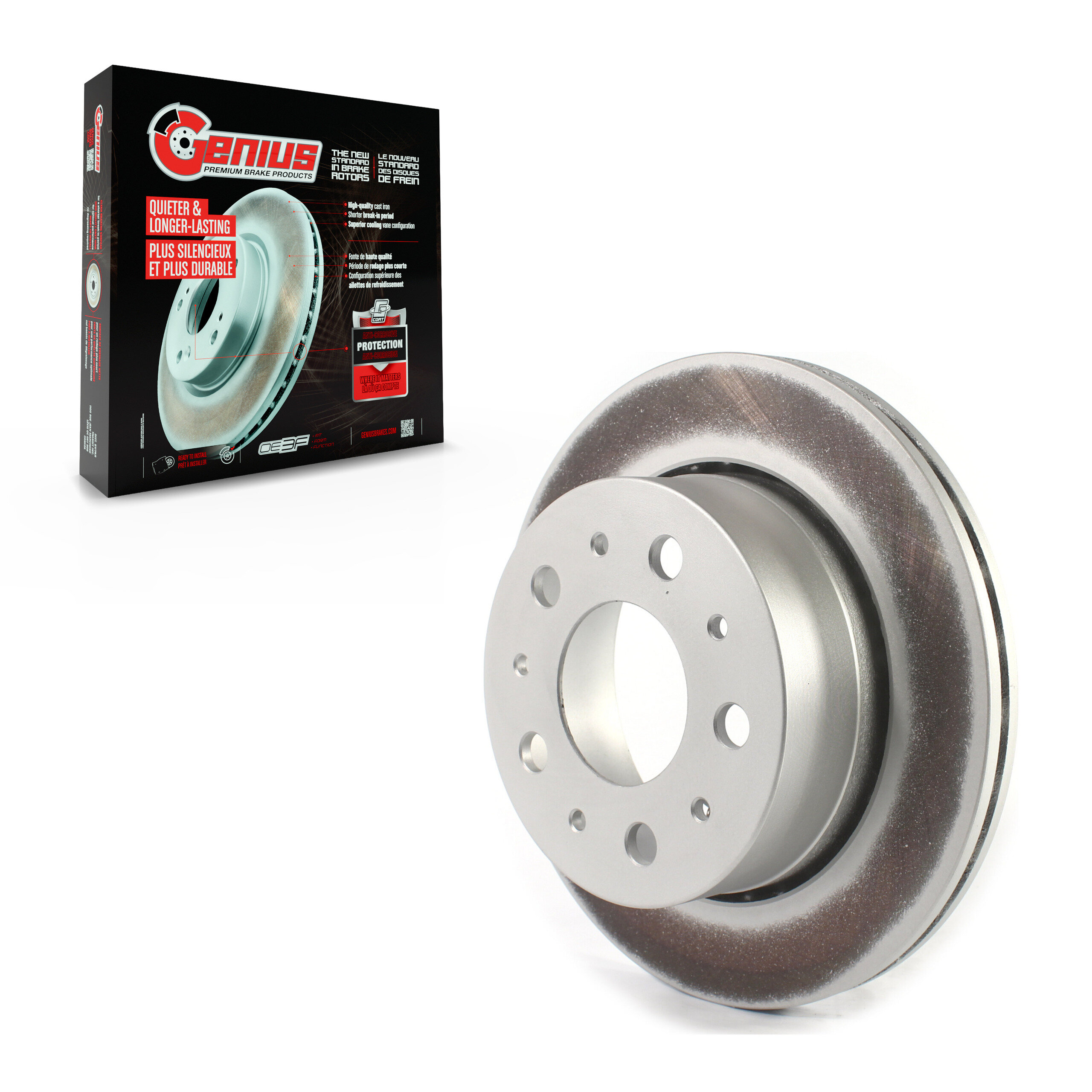 Genius - GCR-781138 - Rear Disc Brake Rotor