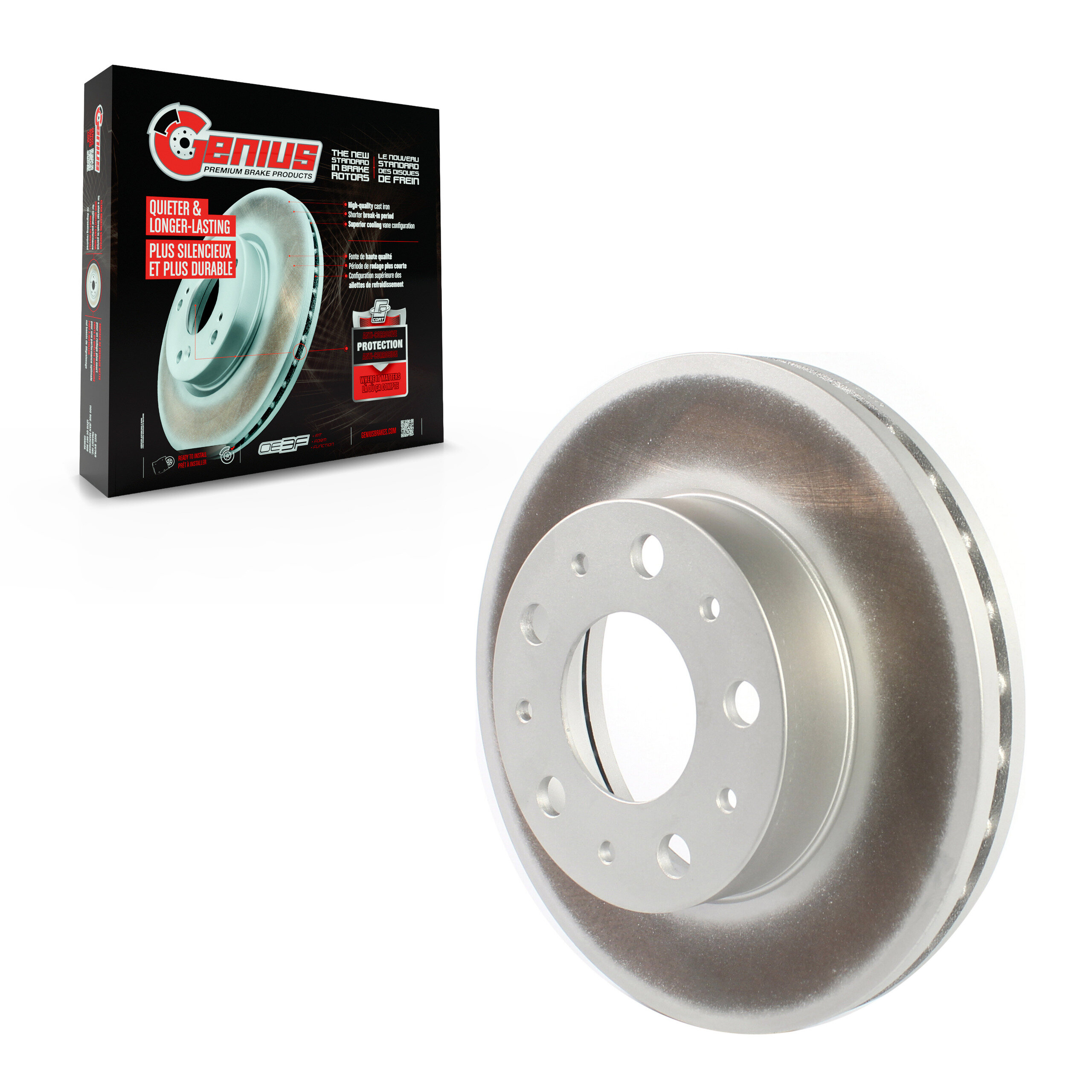 Genius - GCR-781766 - Front Disc Brake Rotor