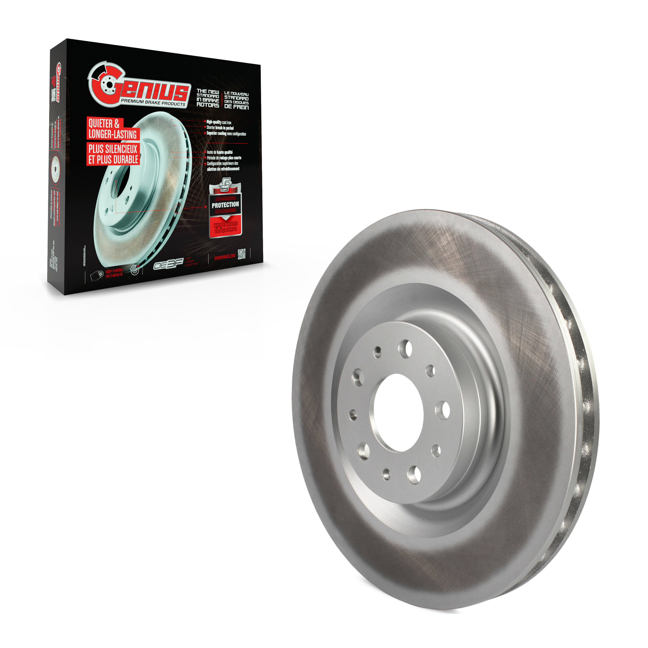 Genius - GCR-781770 - Front Disc Brake Rotor