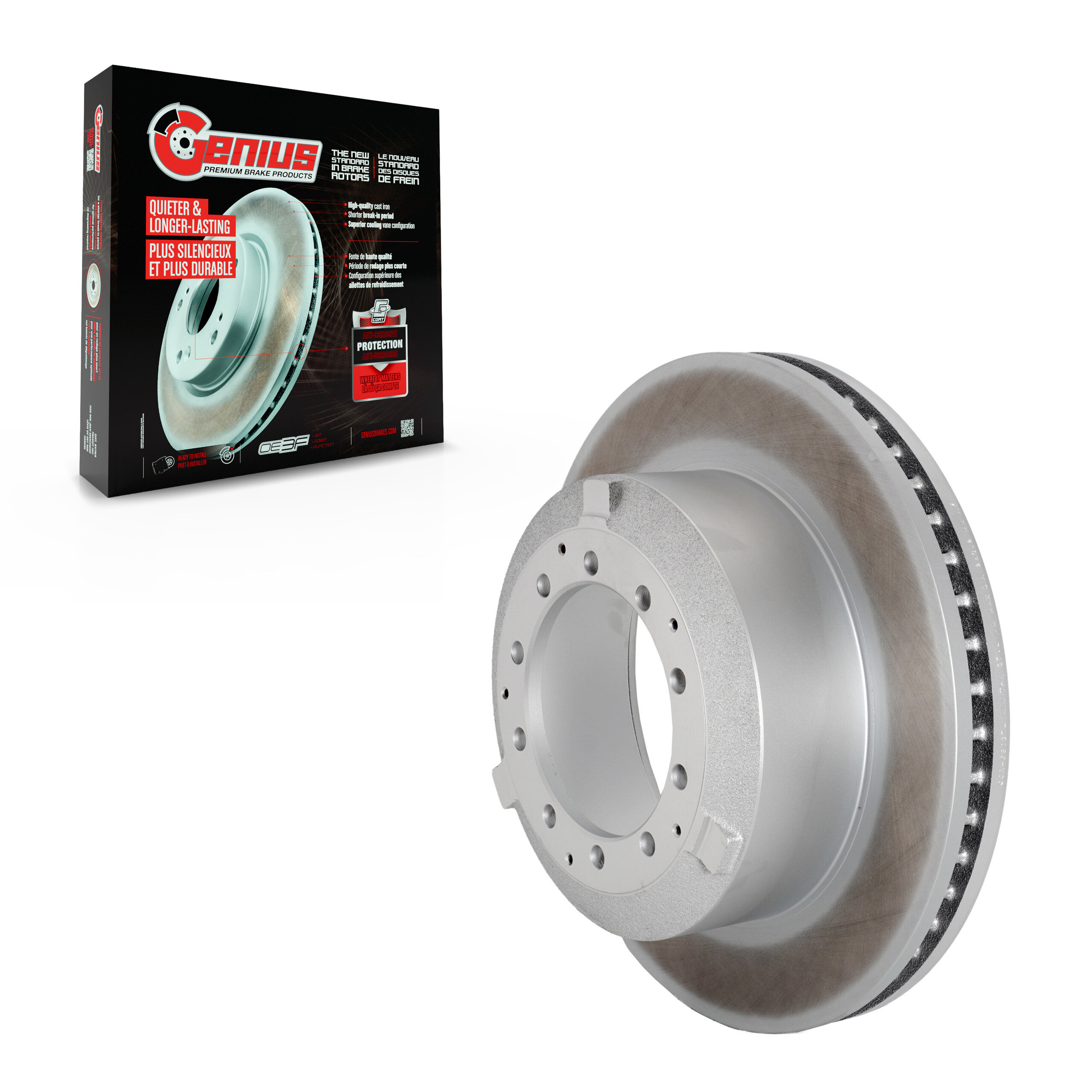 Genius - GCR-781830 - Rear Disc Brake Rotor