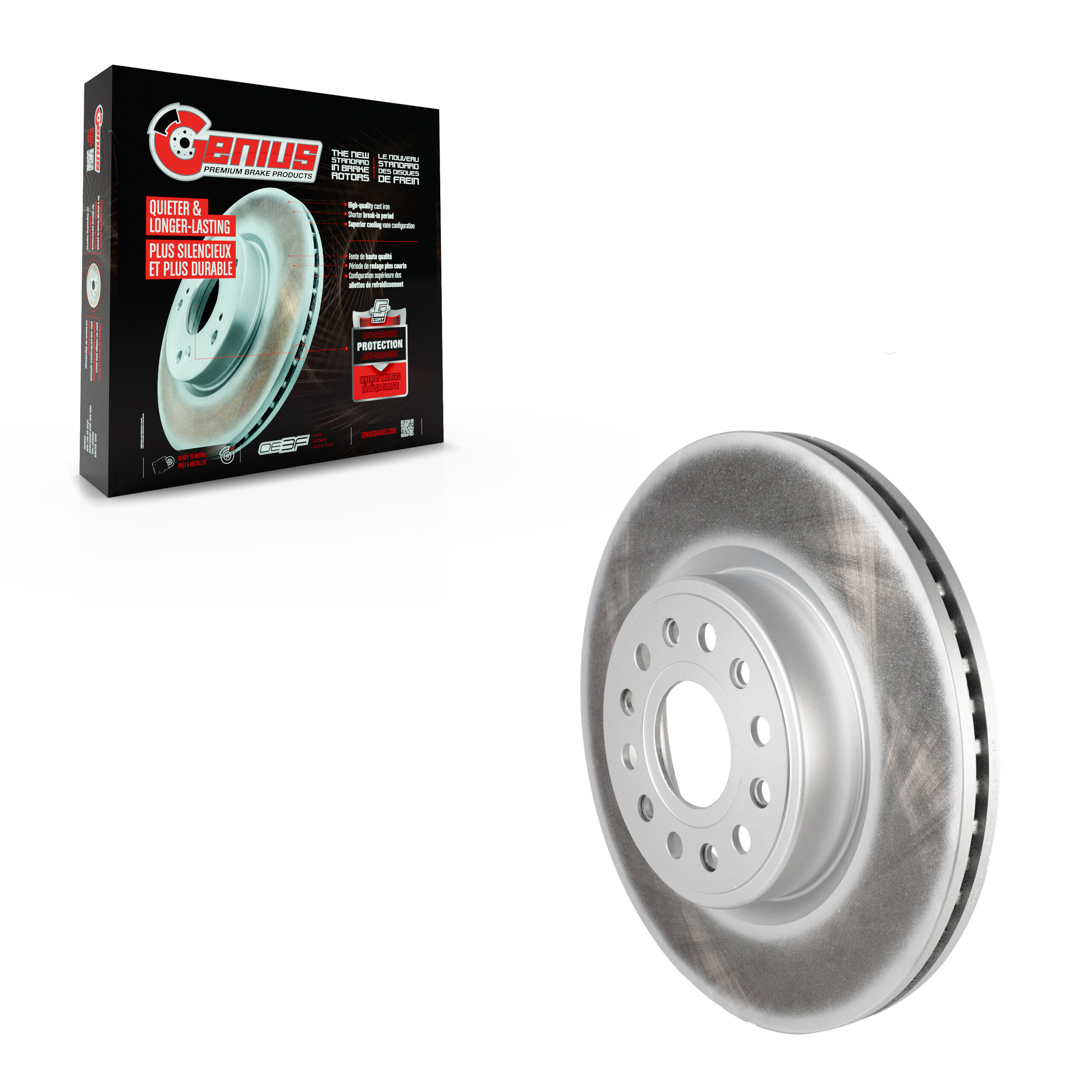 Genius - GCR-782430 - Front Disc Brake Rotor