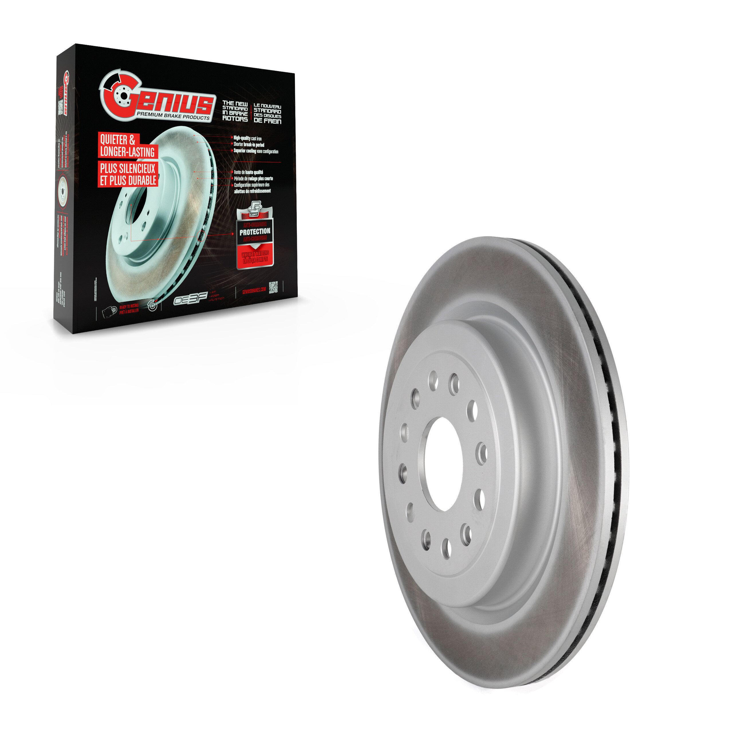 Genius - GCR-782497 - Rear Disc Brake Rotor