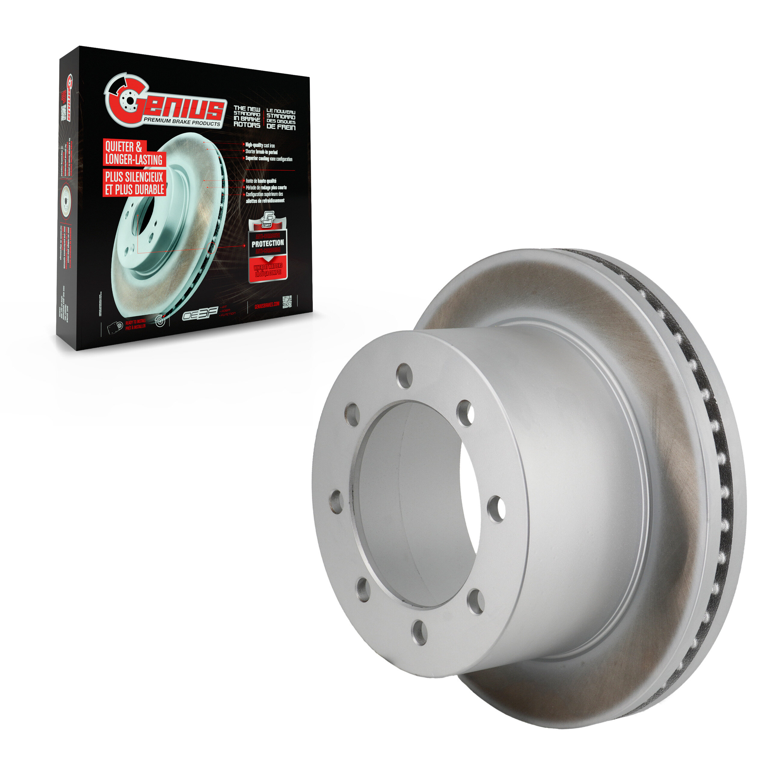 Genius - GCR-782636 - Rear Disc Brake Rotor