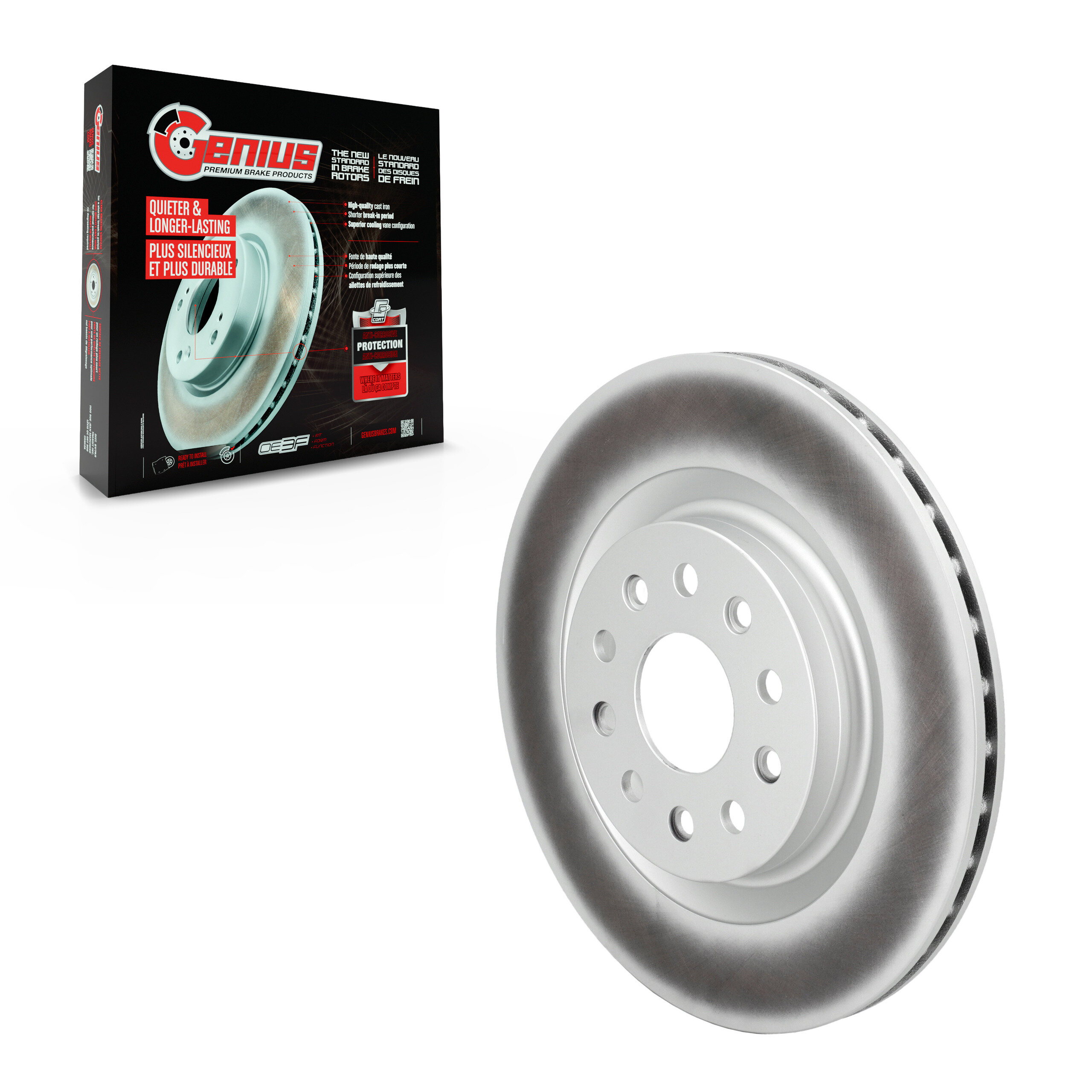 Genius - GCR-782850 - Rear Disc Brake Rotor