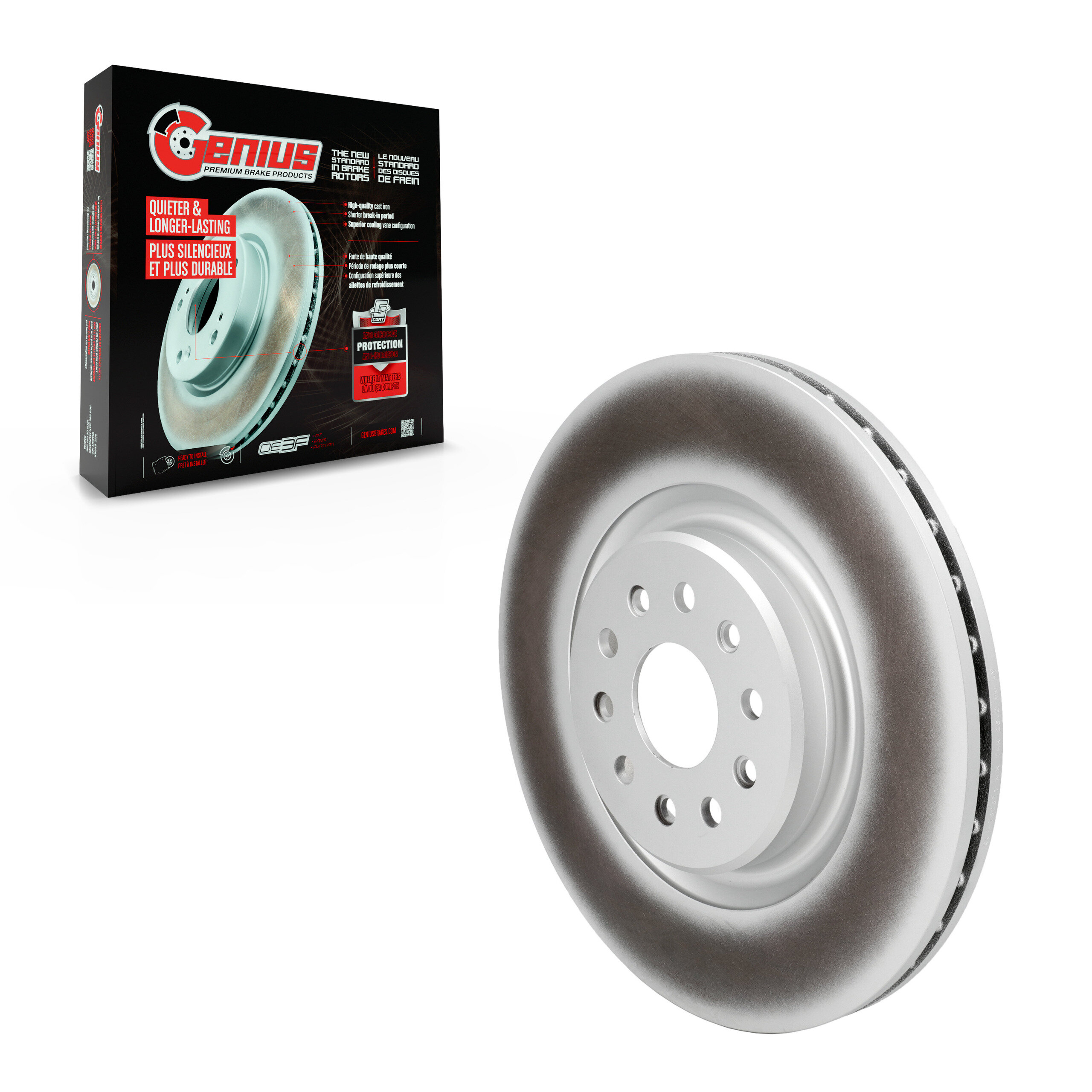Genius - GCR-782871 - Front Disc Brake Rotor