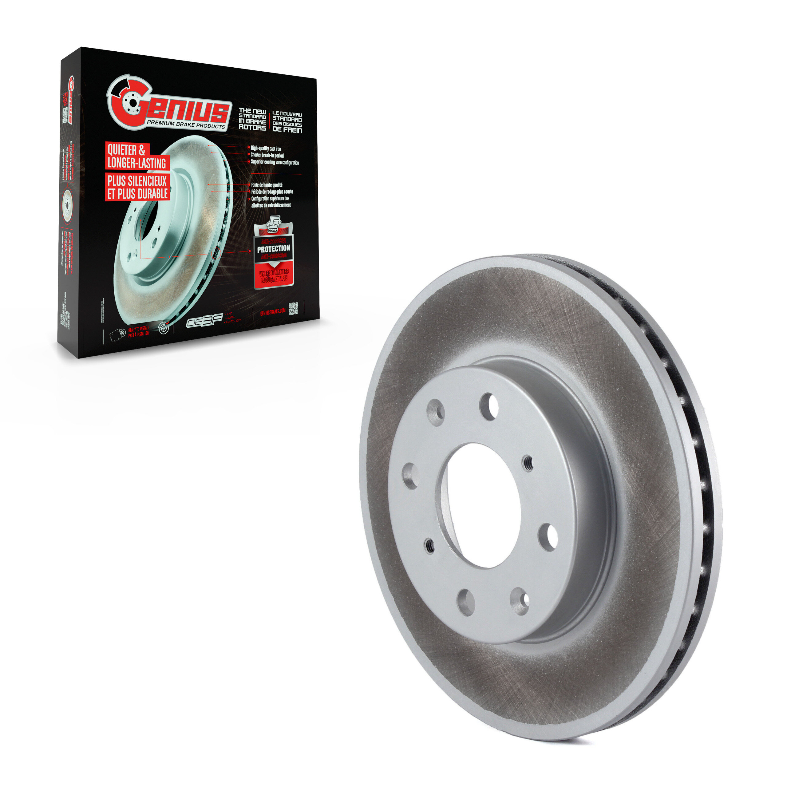Genius - GCR-96147 - Front Disc Brake Rotor