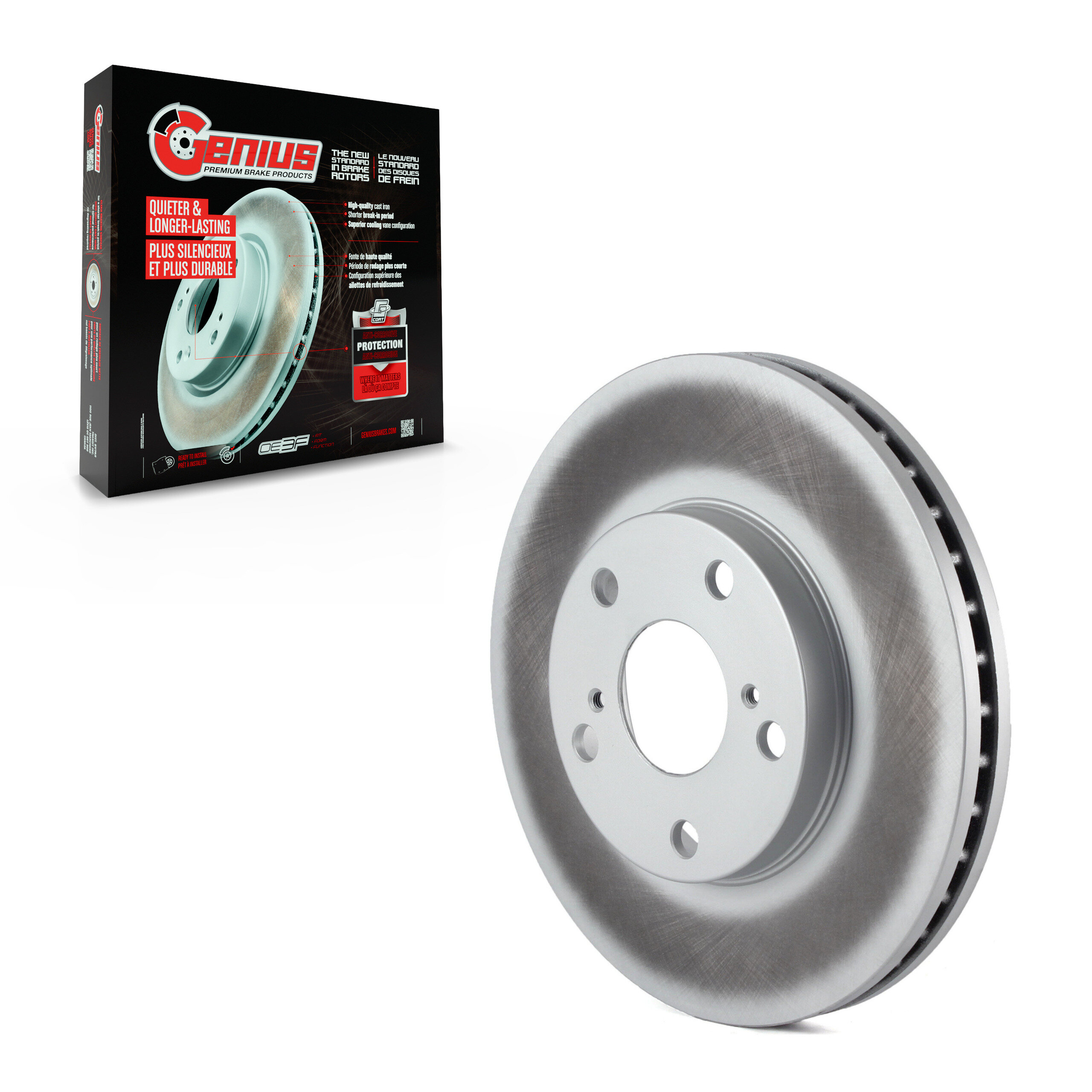 Genius - GCR-96217 - Front Disc Brake Rotor