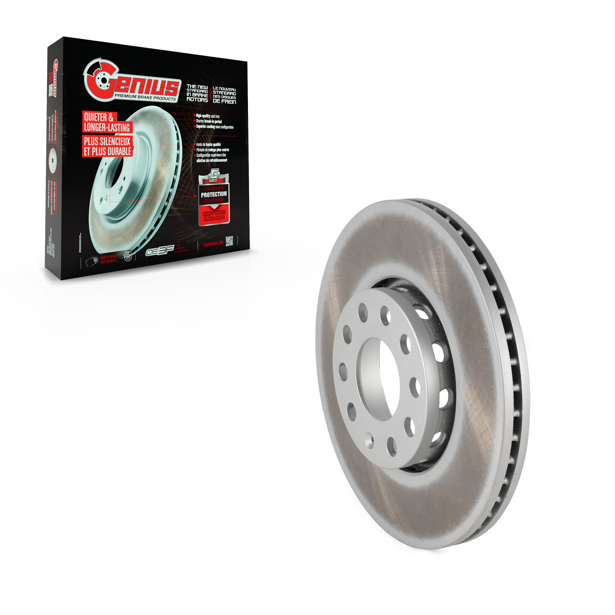 Genius - GCR-96421 - Front Disc Brake Rotor