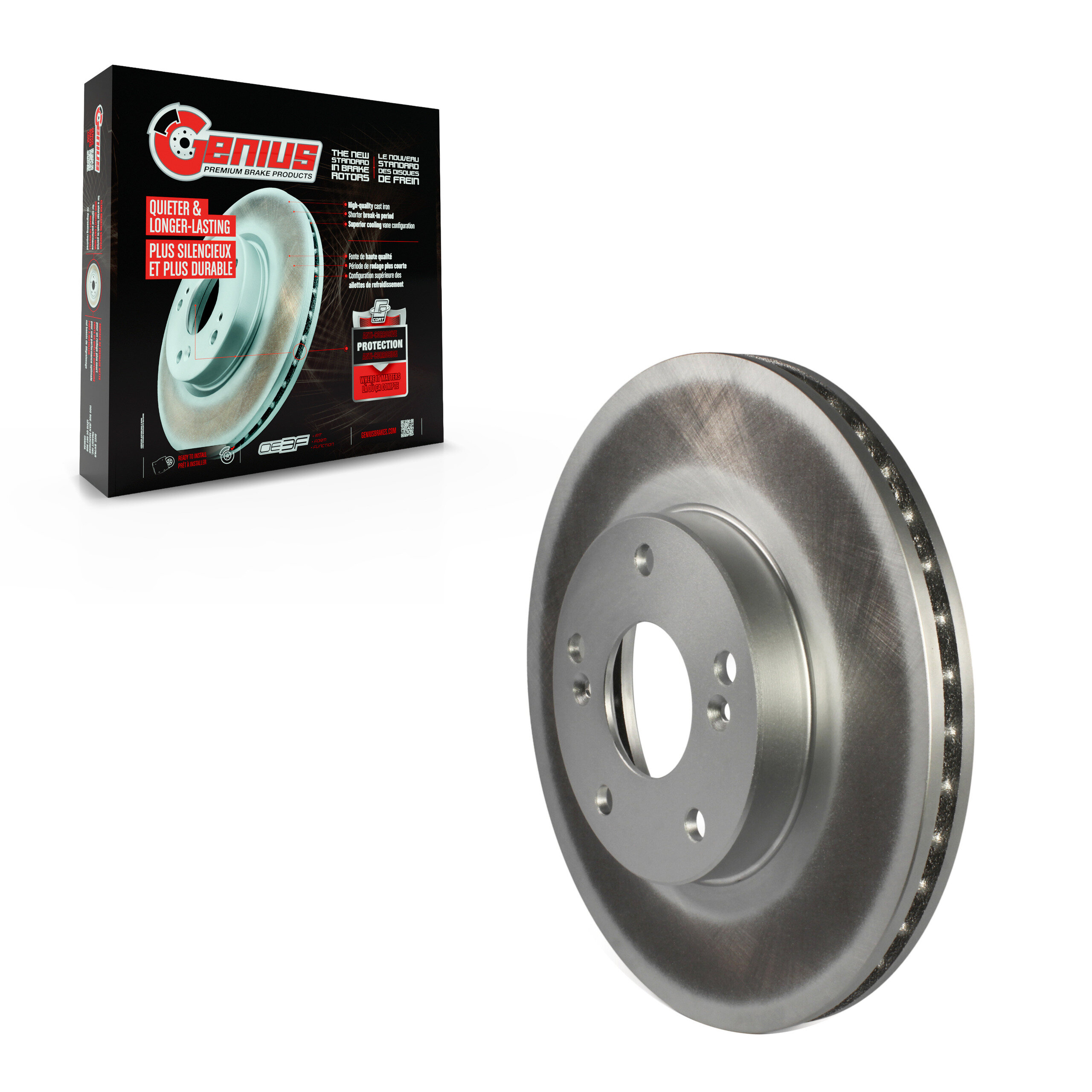 Genius - GCR-96711 - Front Disc Brake Rotor