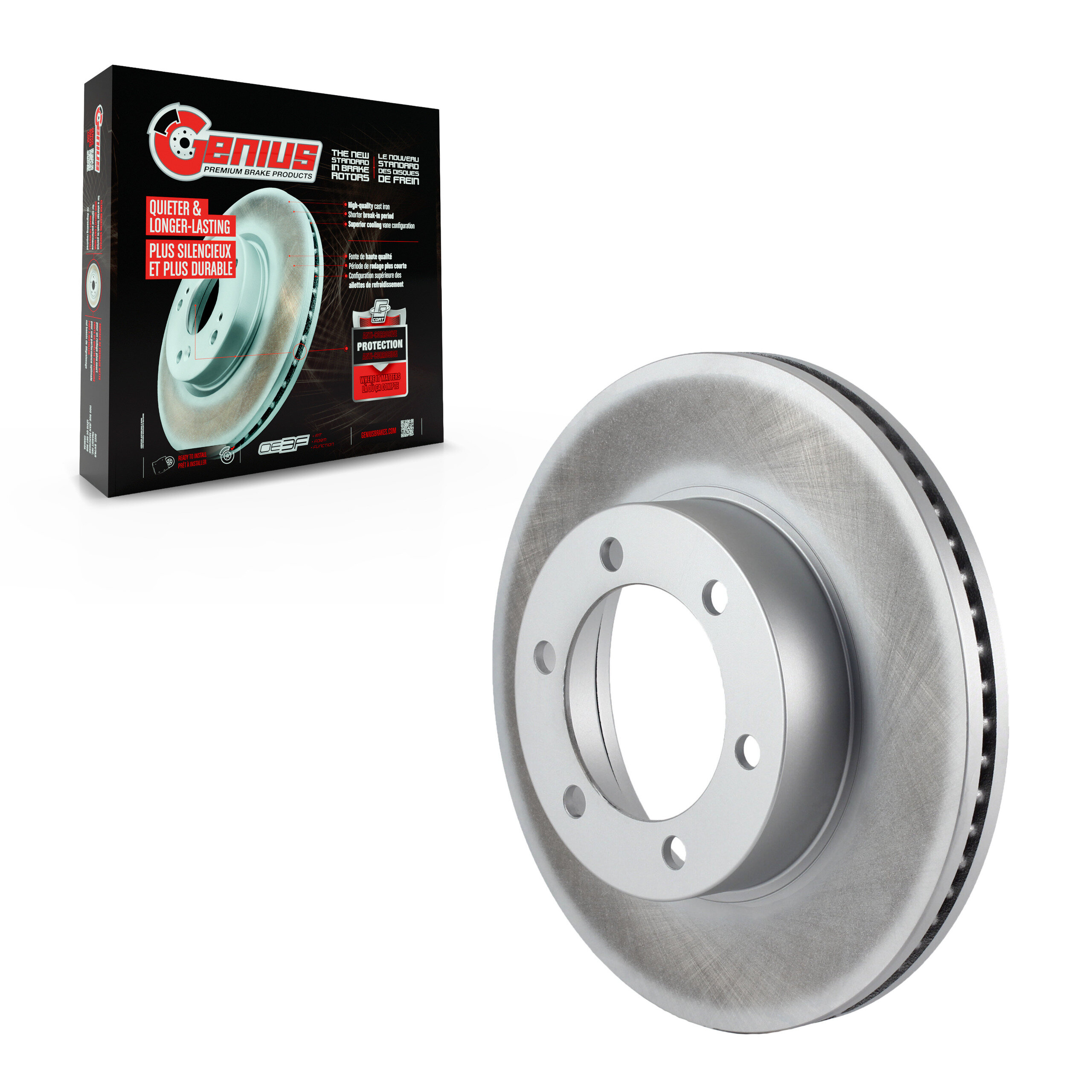 Genius - GCR-96931 - Front Disc Brake Rotor
