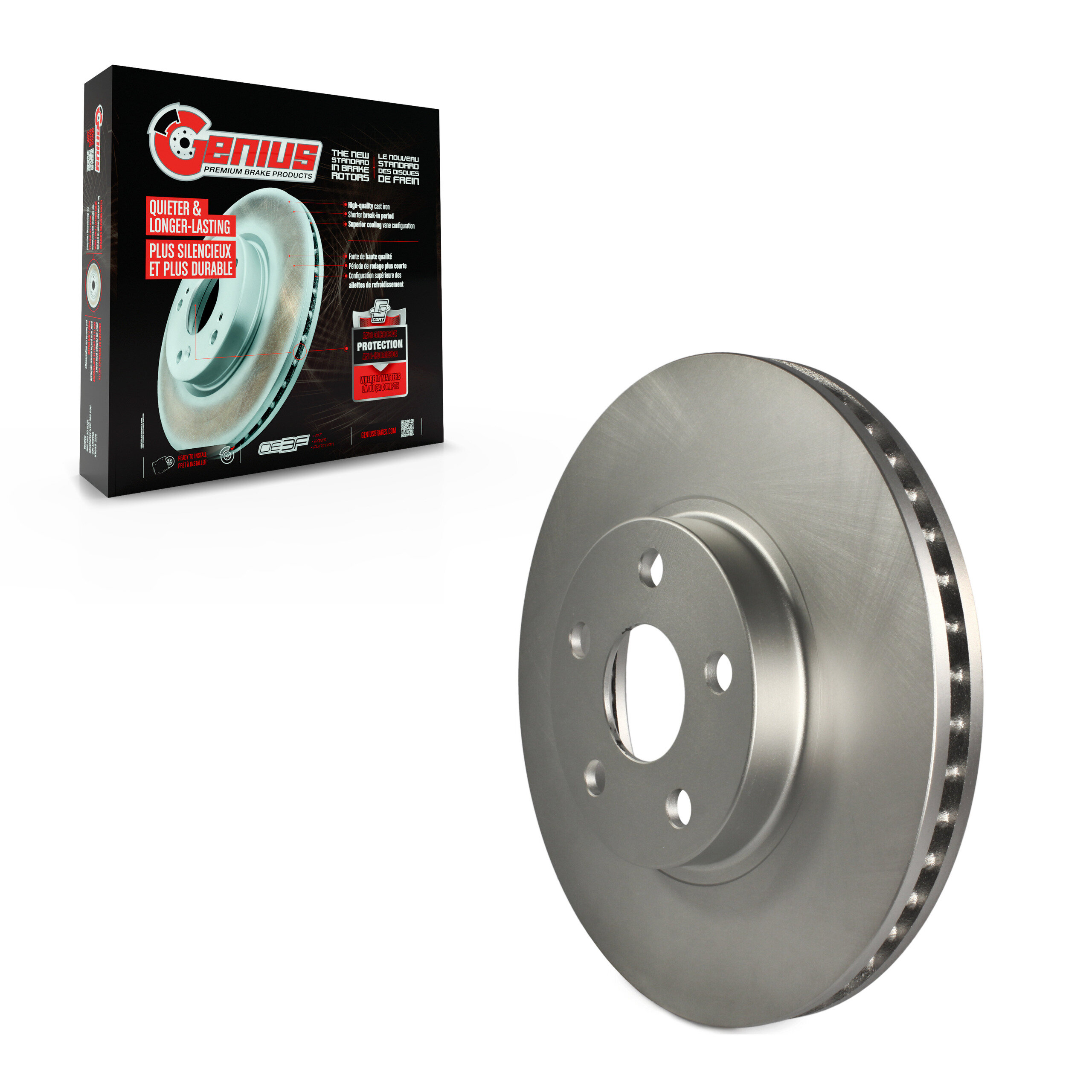Genius - GCR-96934 - Front Disc Brake Rotor