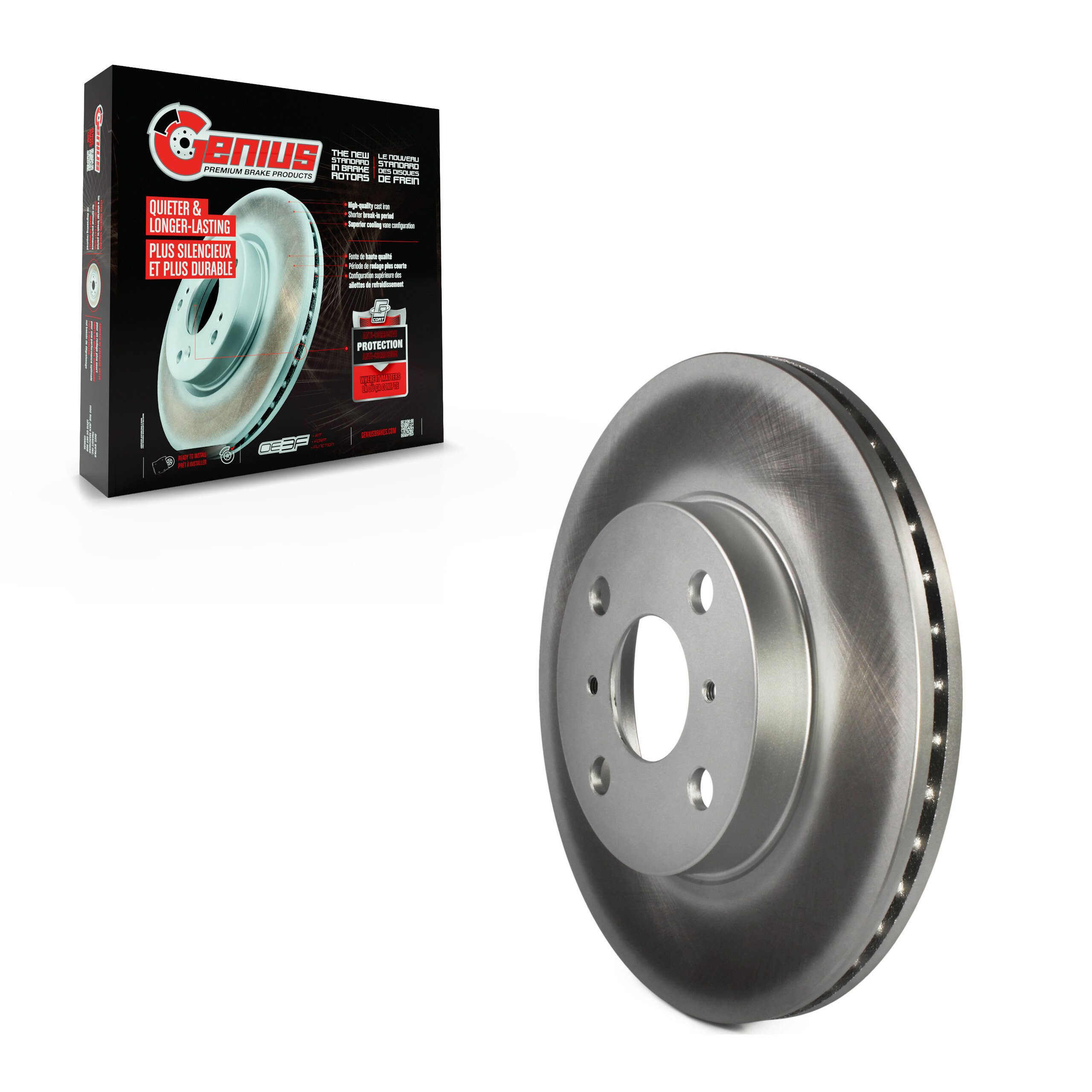 Genius - GCR-96972 - Front Disc Brake Rotor