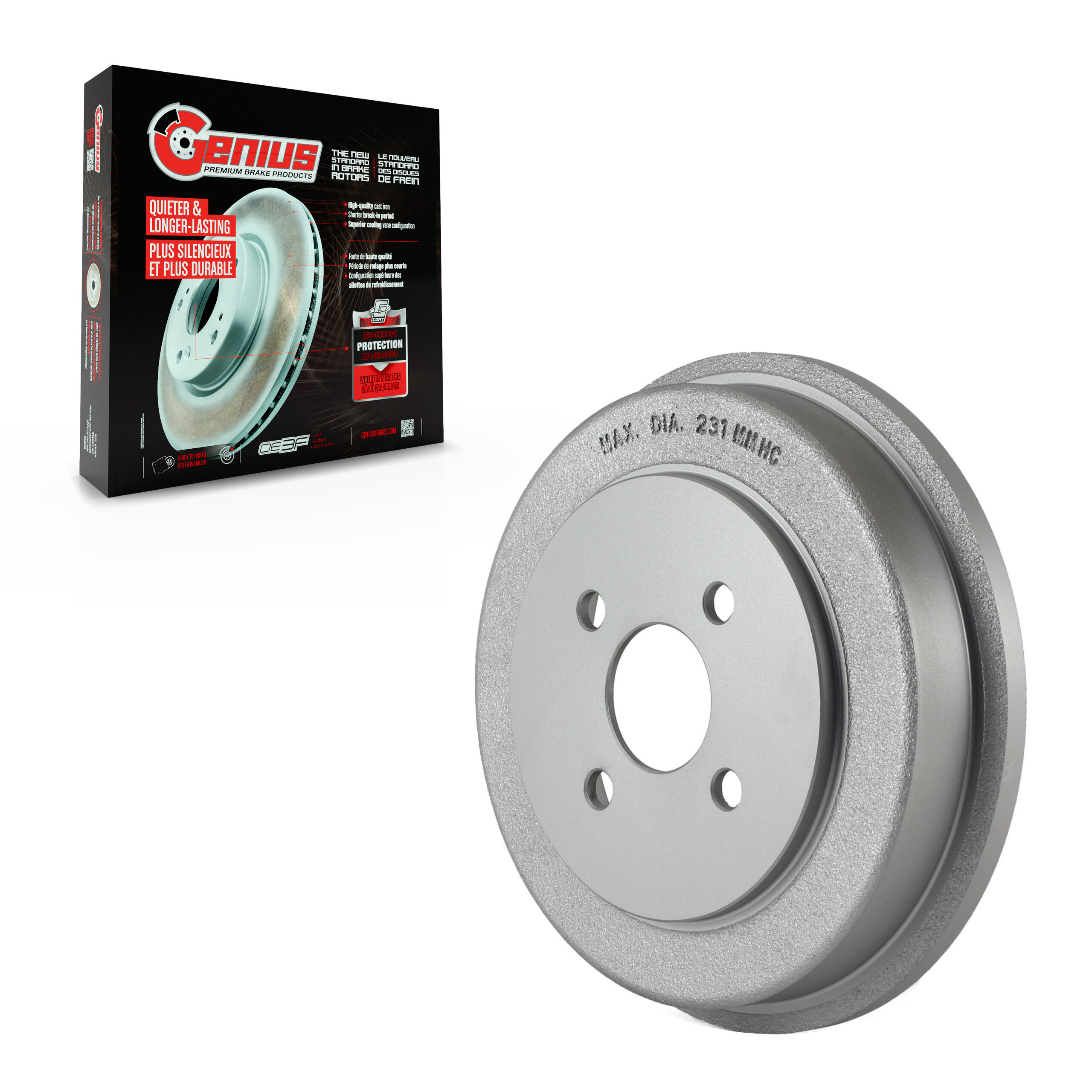 Genius - GCR-9749 - Rear Brake Drum