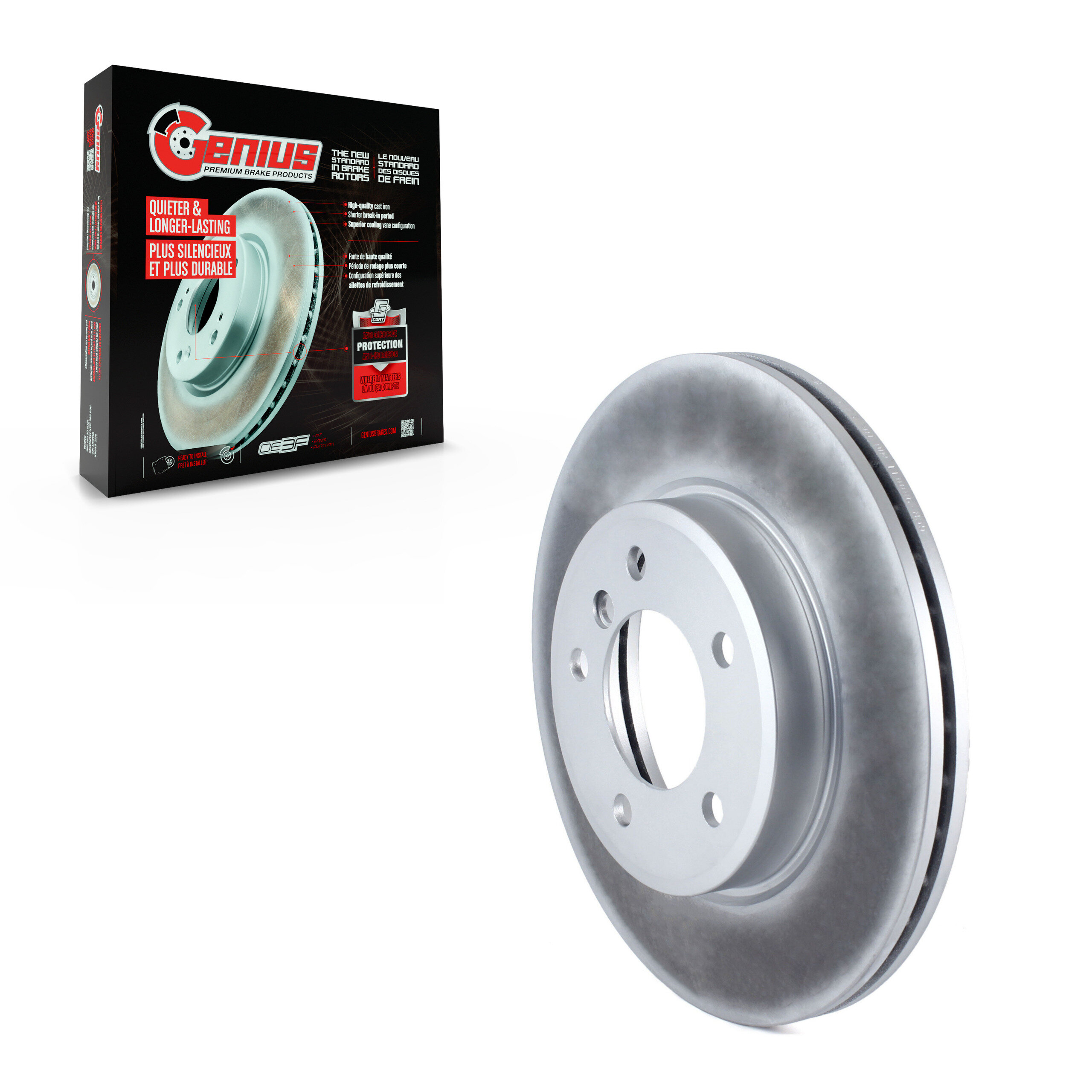 Genius - GCR-980011 - Front Disc Brake Rotor