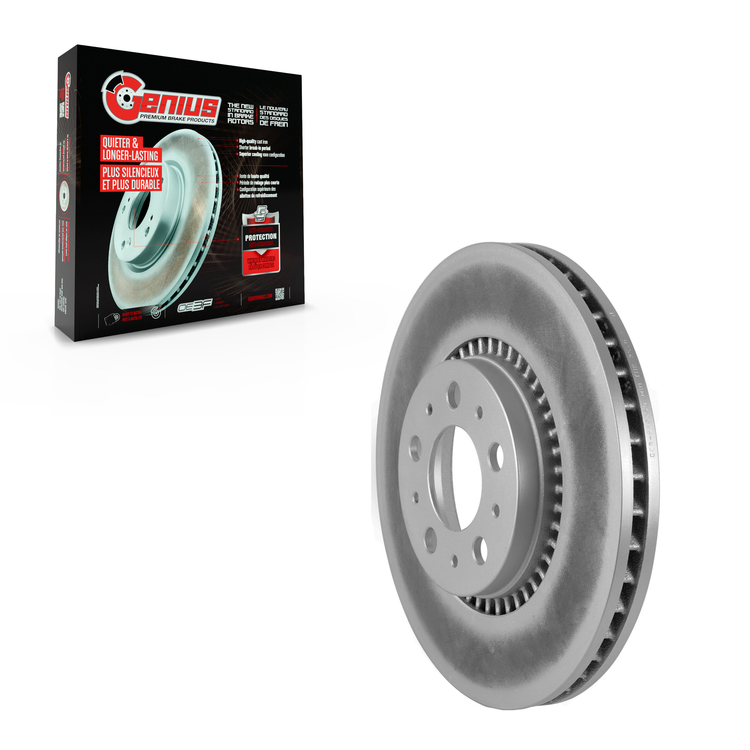 Genius - GCR-980050 - Front Disc Brake Rotor
