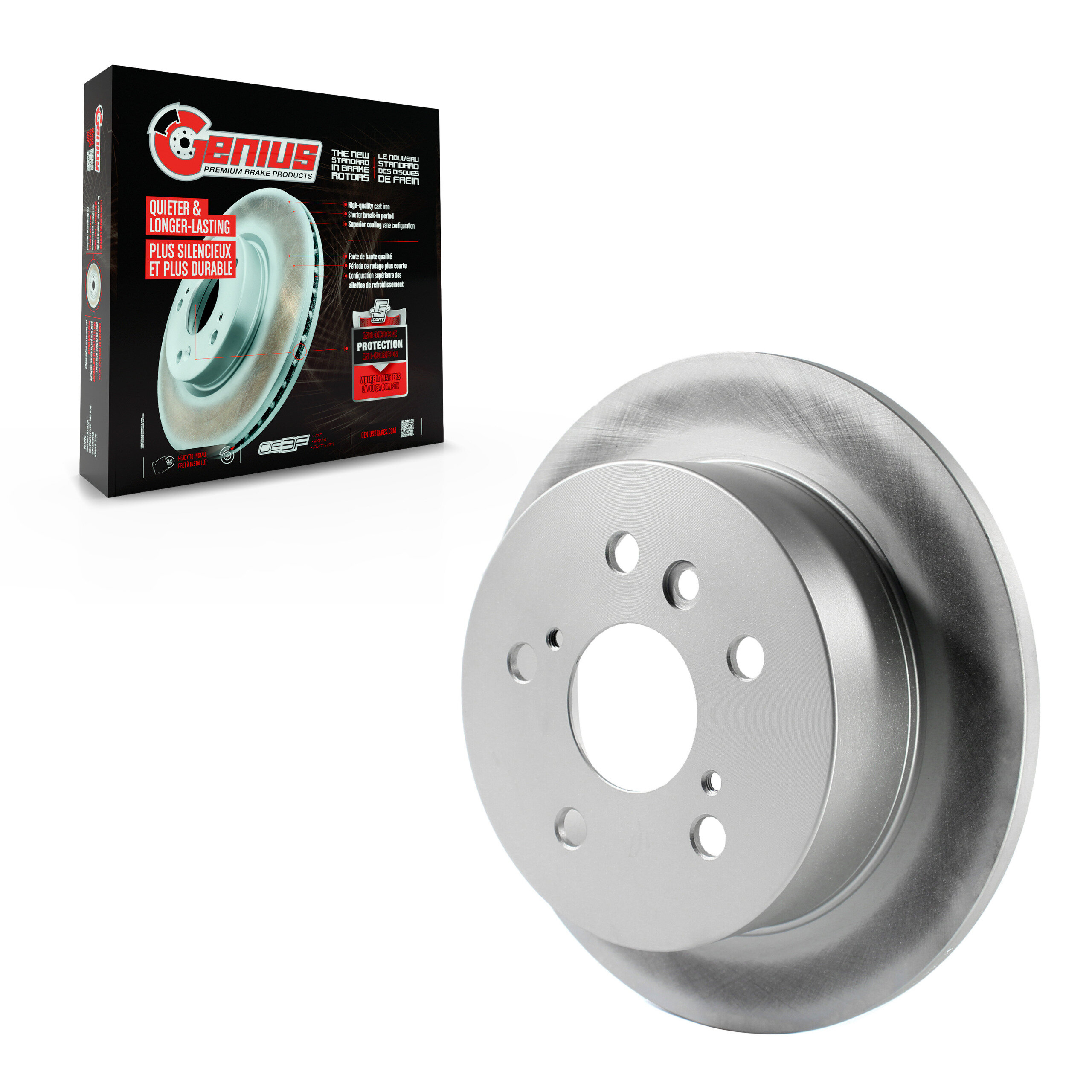 Genius - GCR-980076 - Rear Disc Brake Rotor