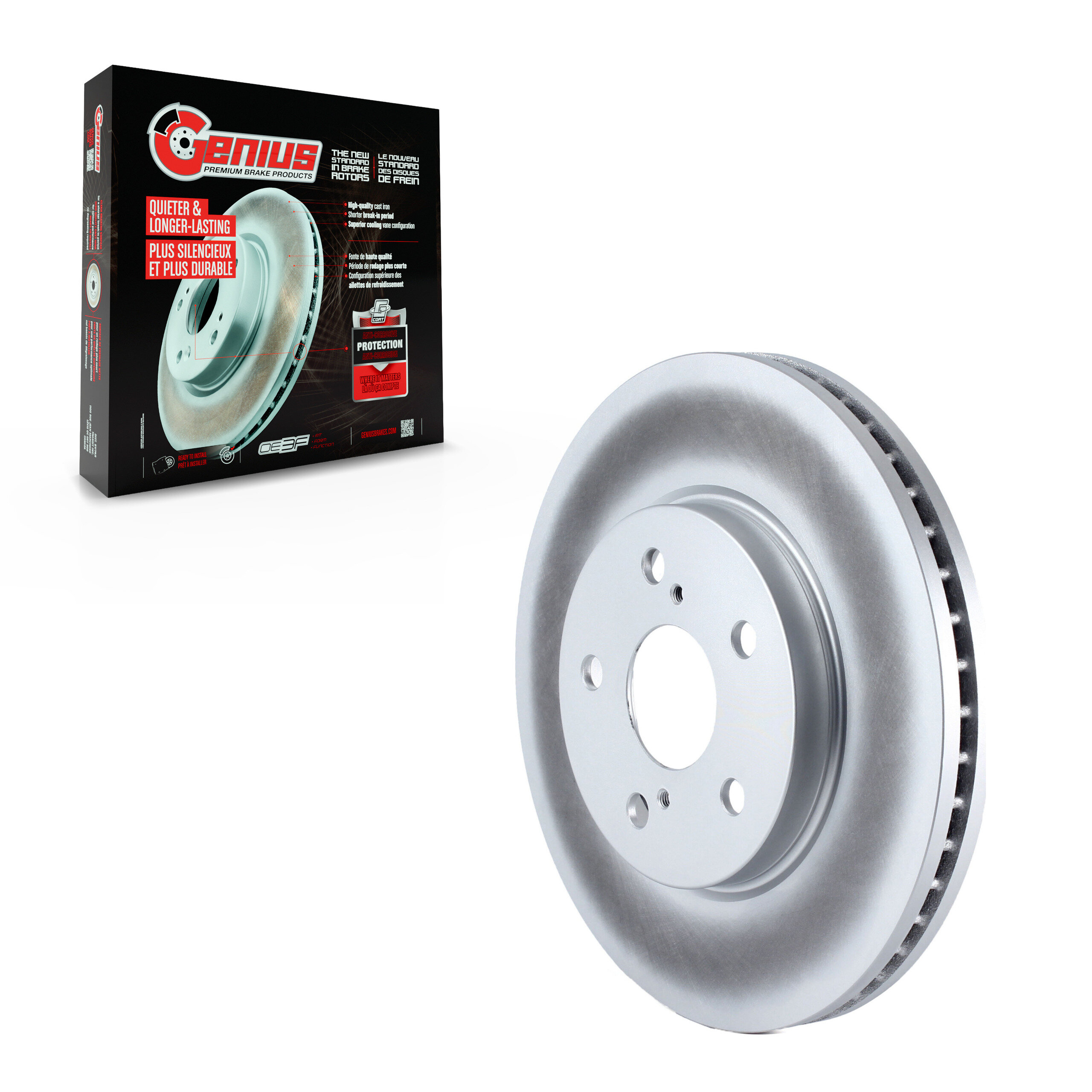 Genius - GCR-980077 - Front Disc Brake Rotor