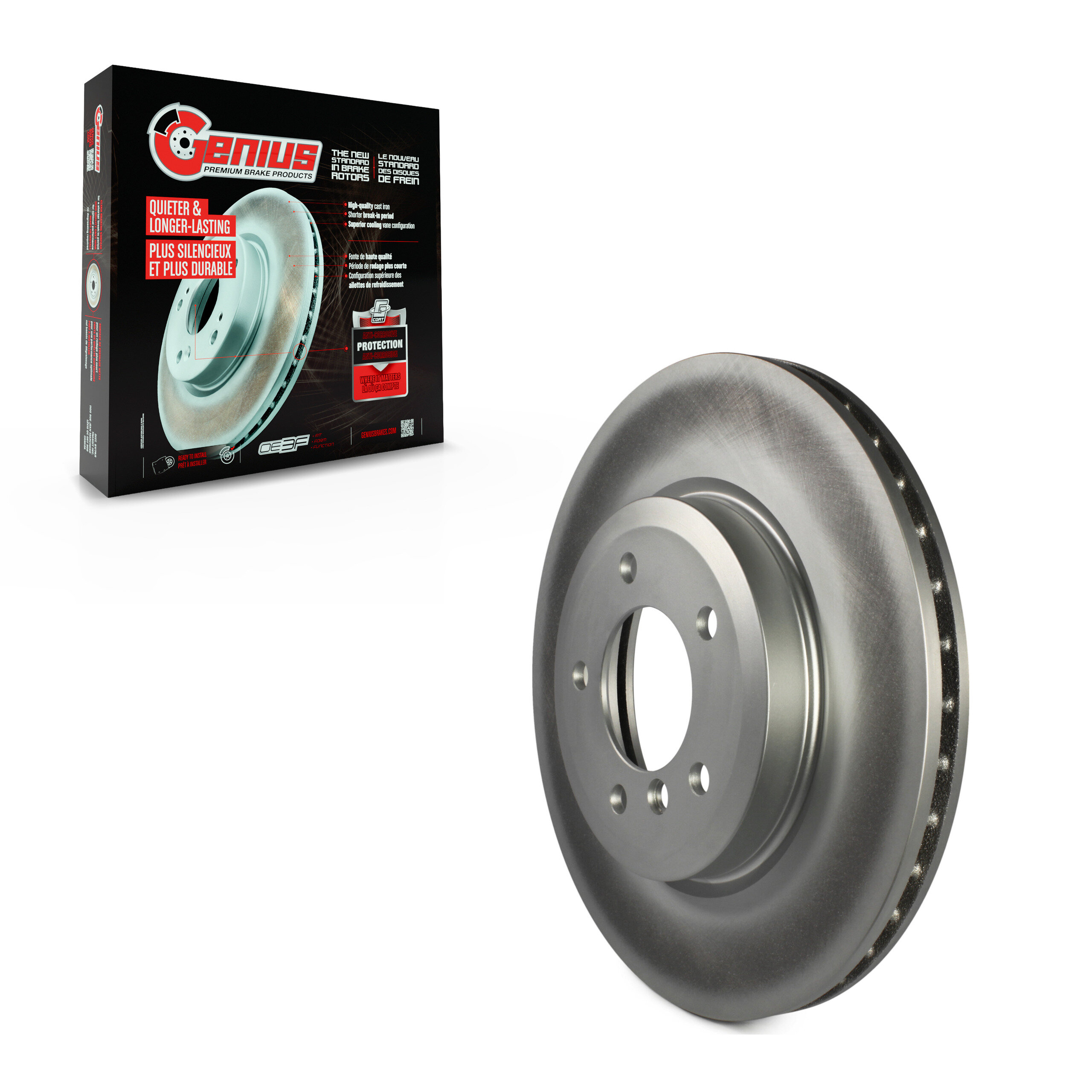 Genius - GCR-980096 - Front Disc Brake Rotor