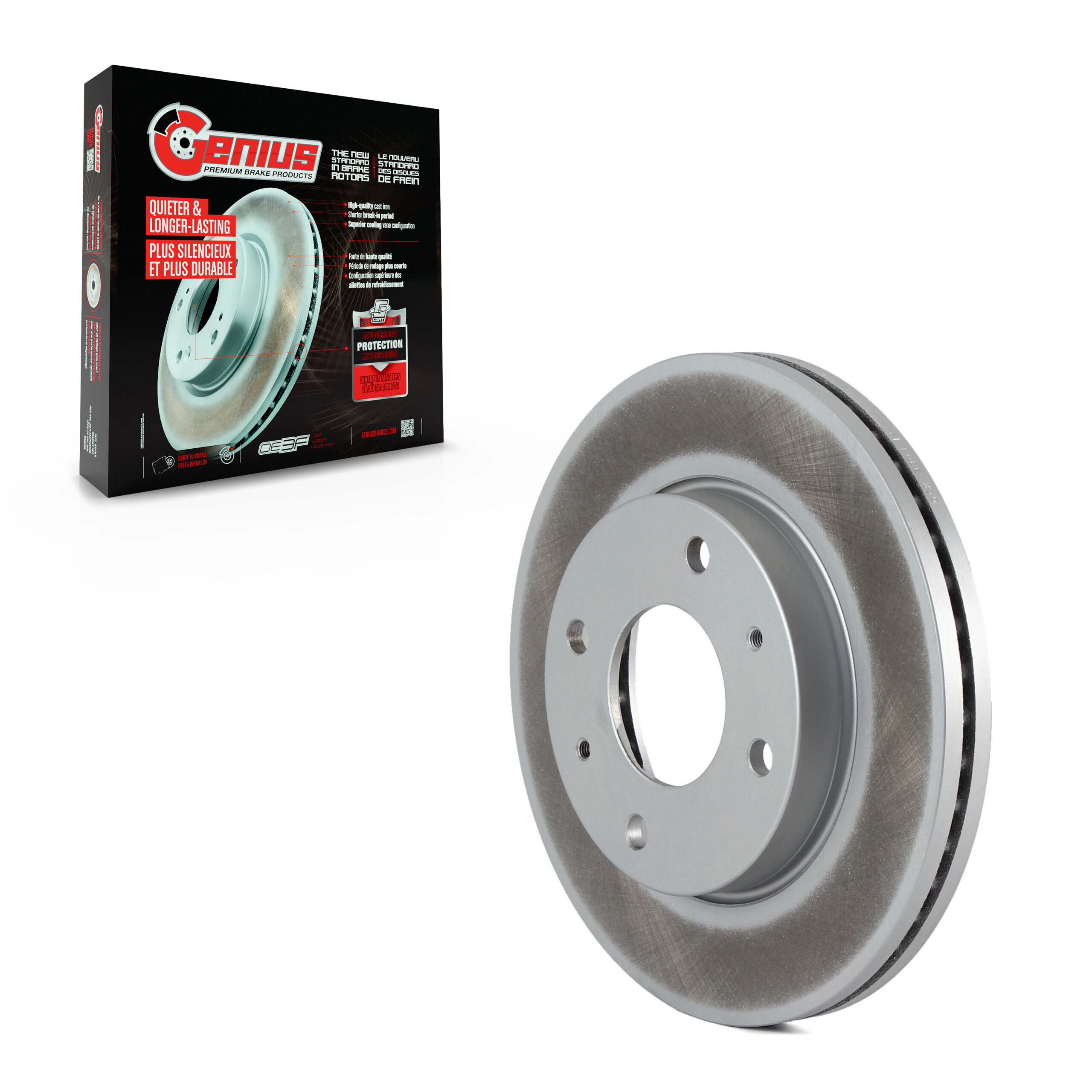 Genius - GCR-980112 - Front Disc Brake Rotor