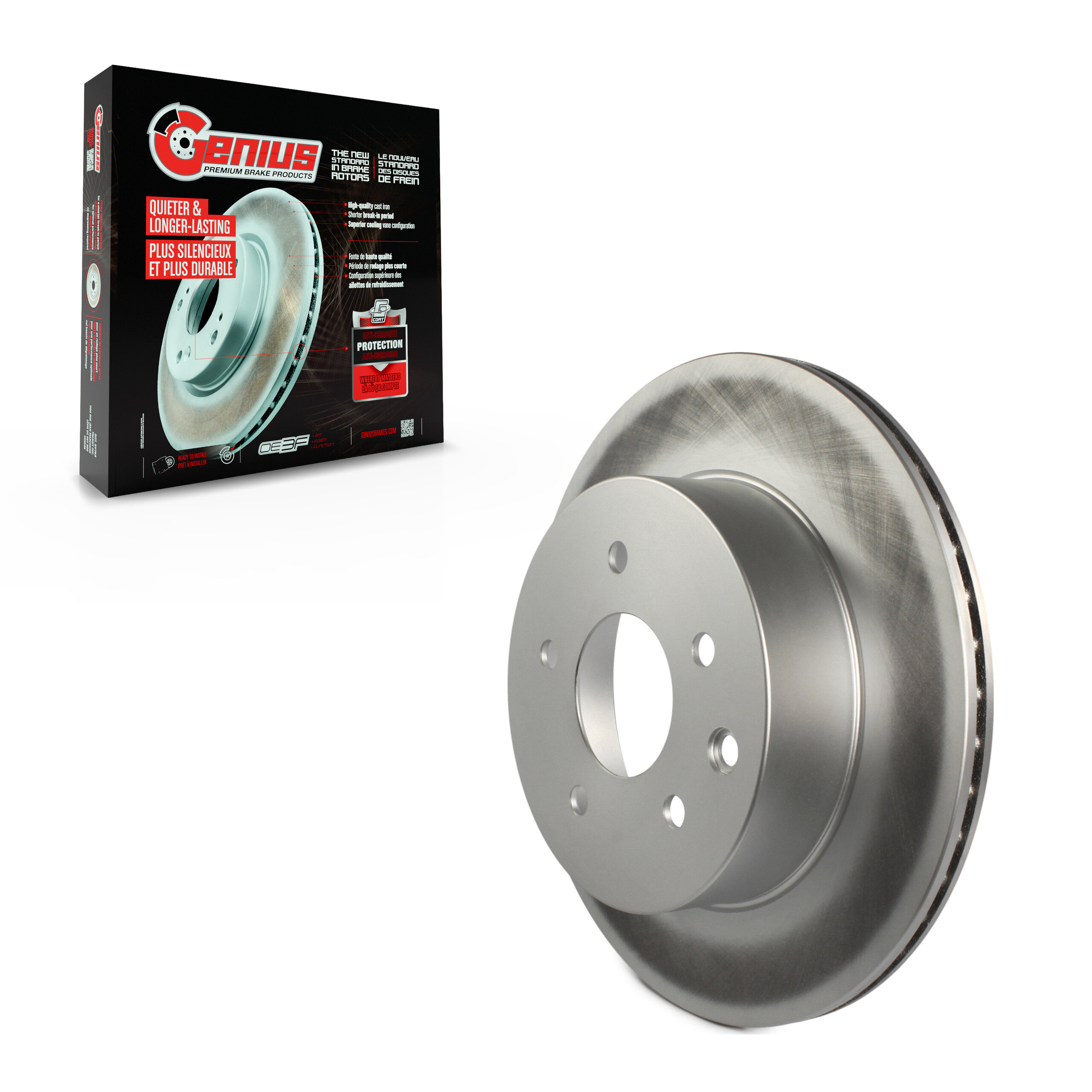 Genius - GCR-980113 - Rear Disc Brake Rotor