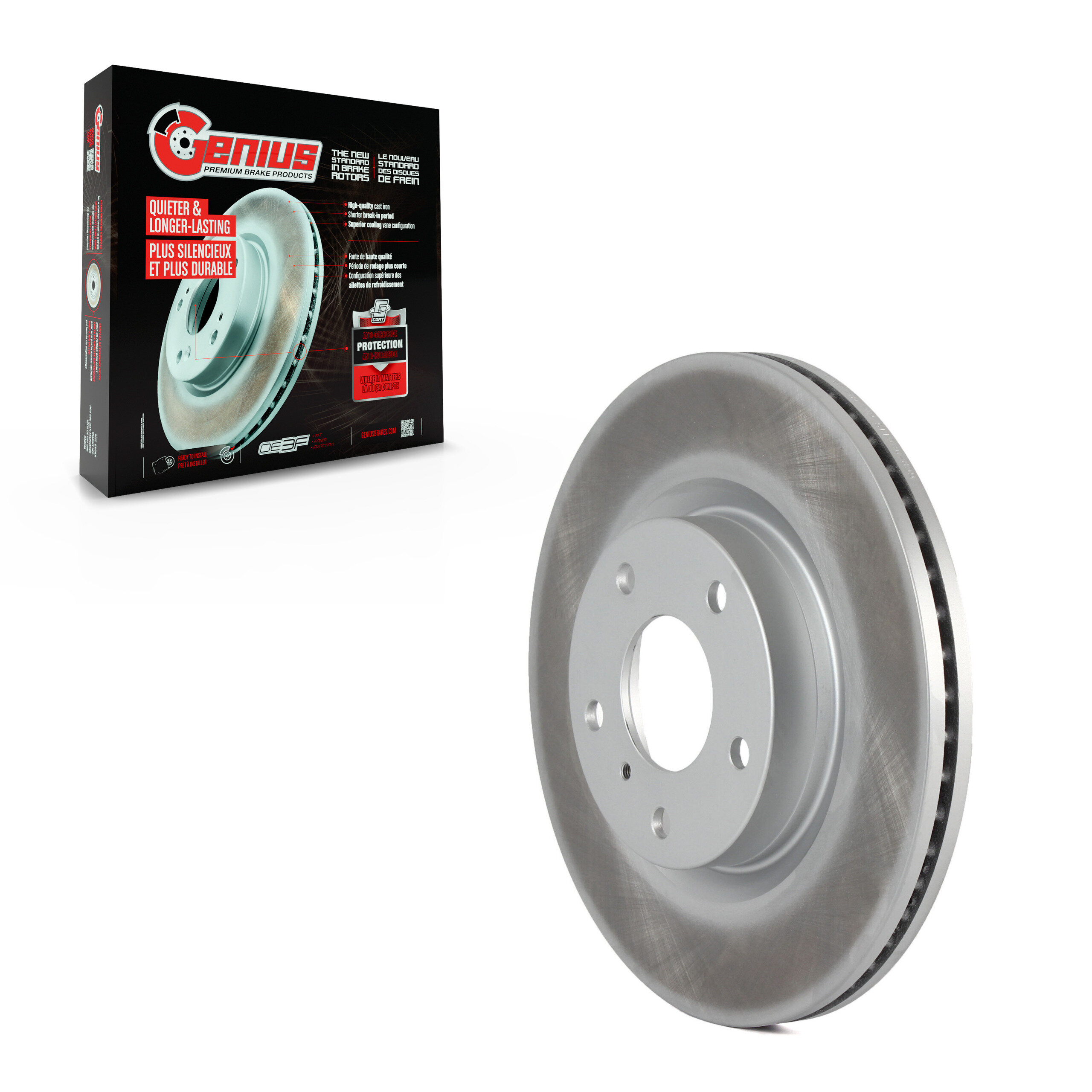 Genius - GCR-980115 - Front Disc Brake Rotor