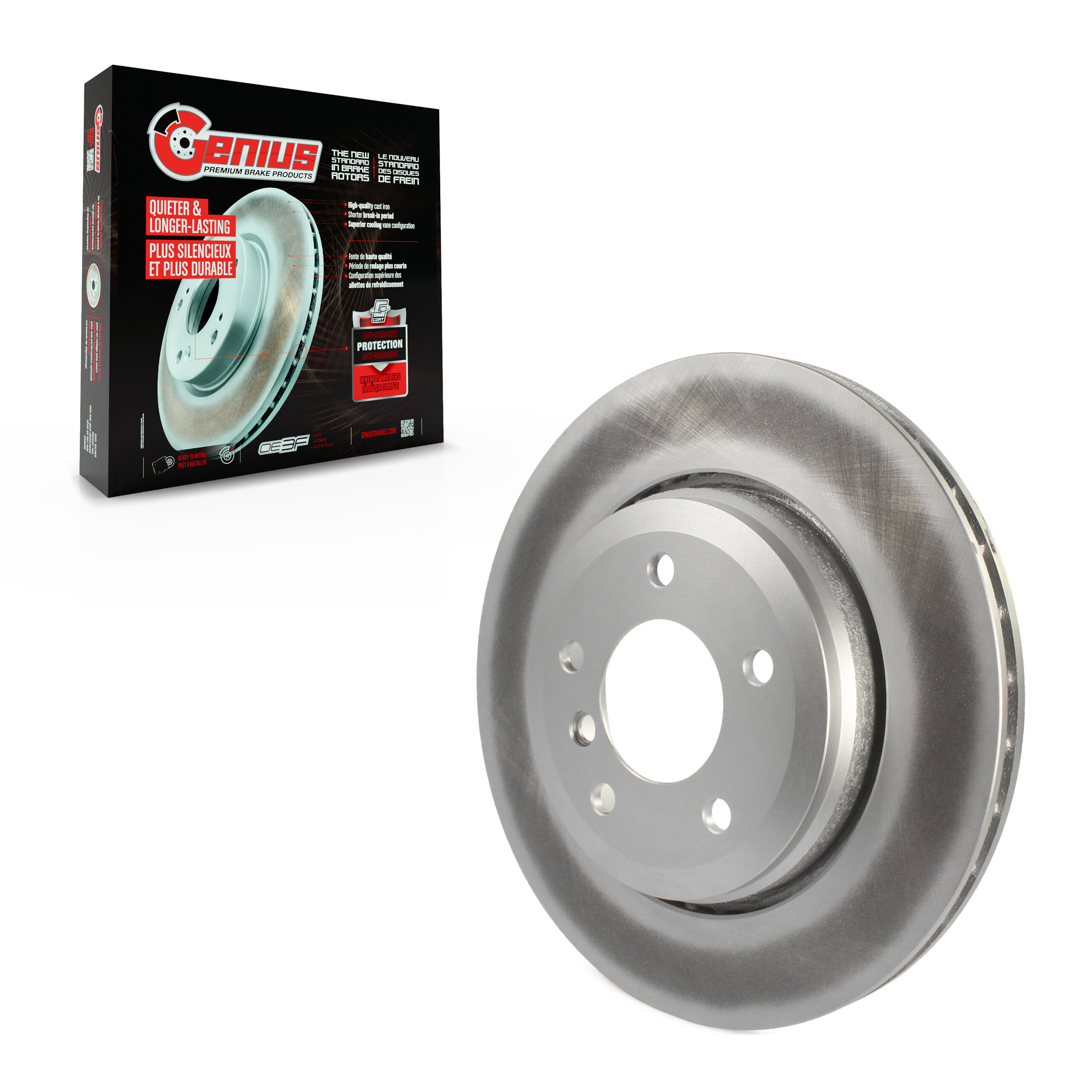 Genius - GCR-980126 - Rear Disc Brake Rotor
