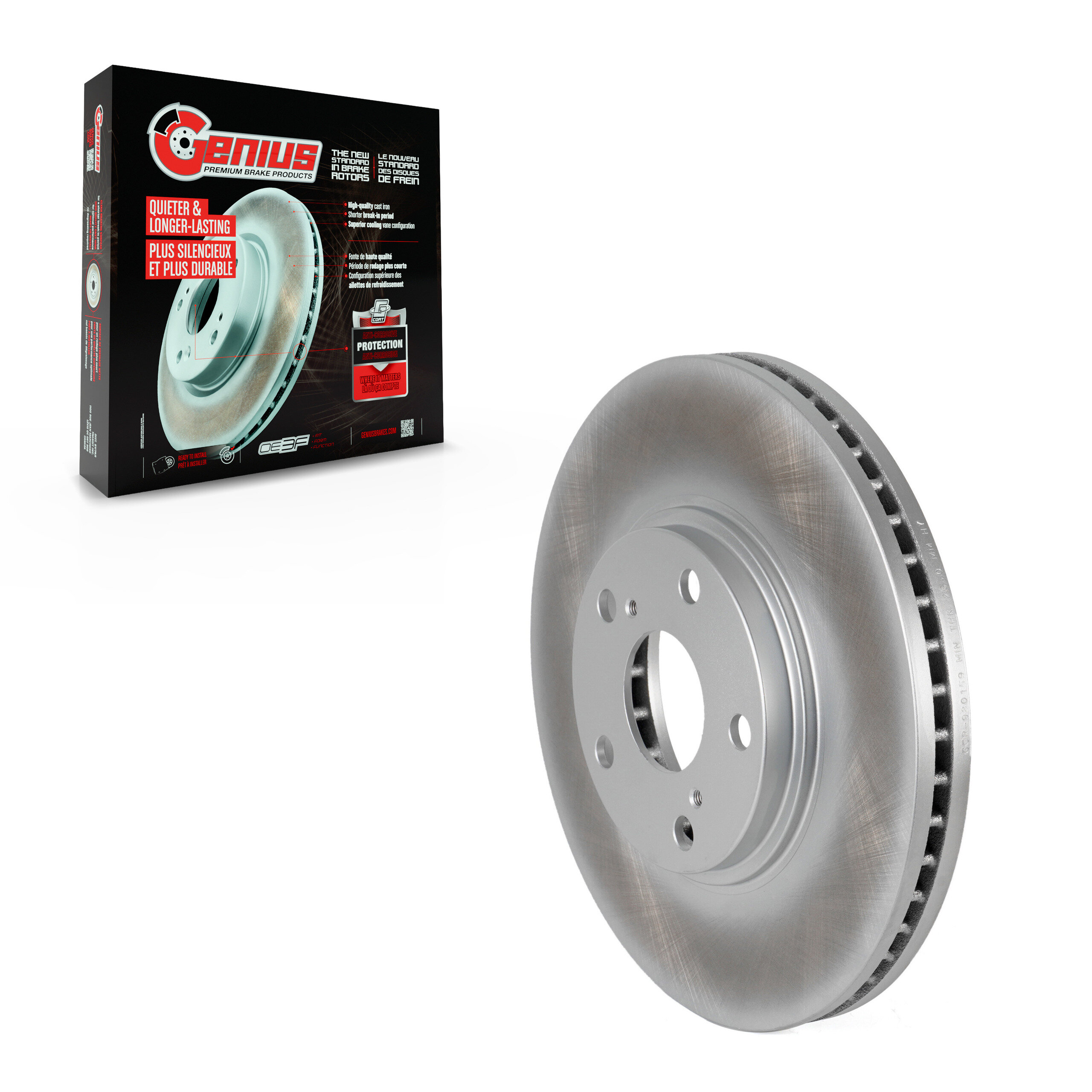 Genius - GCR-980159 - Front Disc Brake Rotor