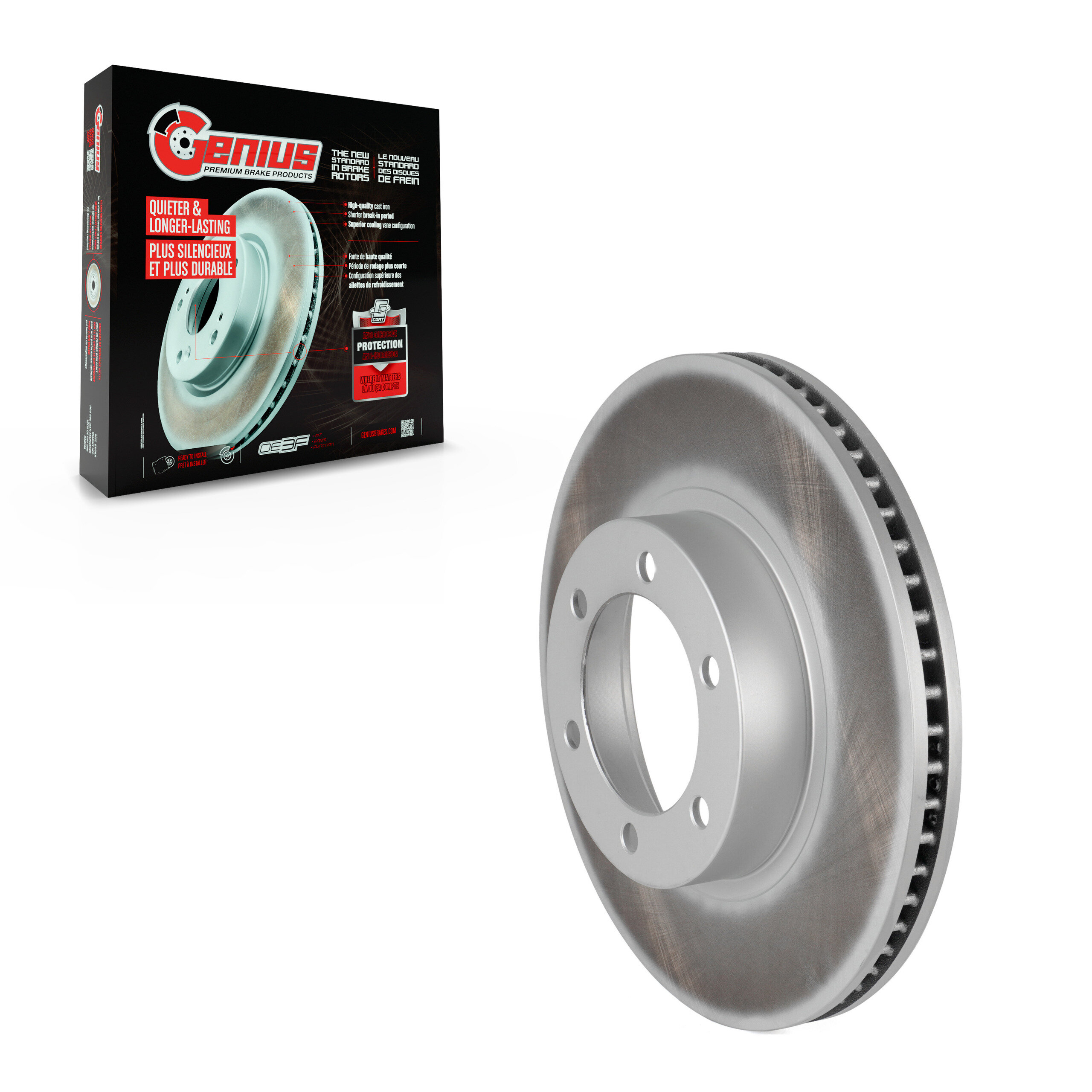 Genius - GCR-980160 - Front Disc Brake Rotor