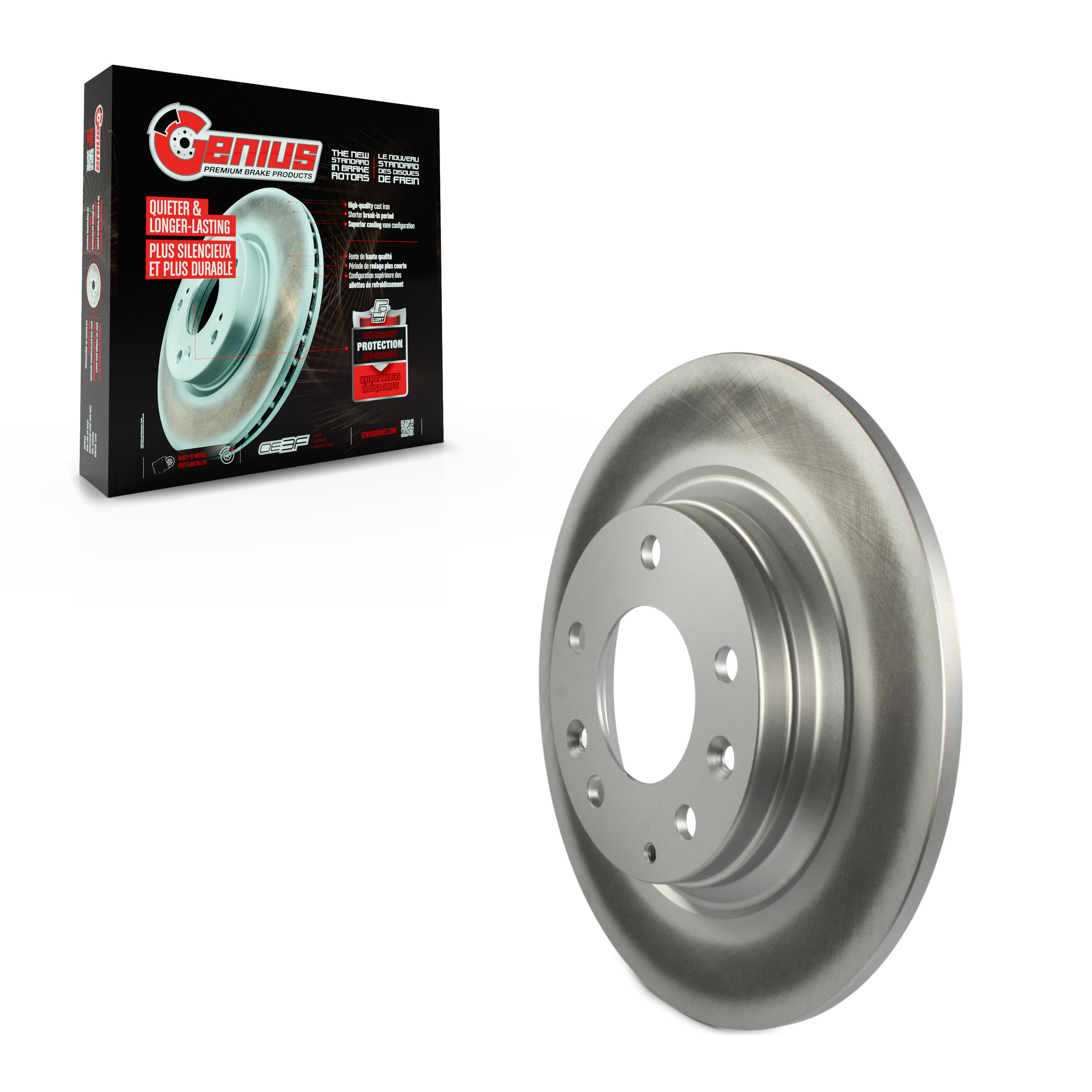 Genius - GCR-980172 - Rear Disc Brake Rotor