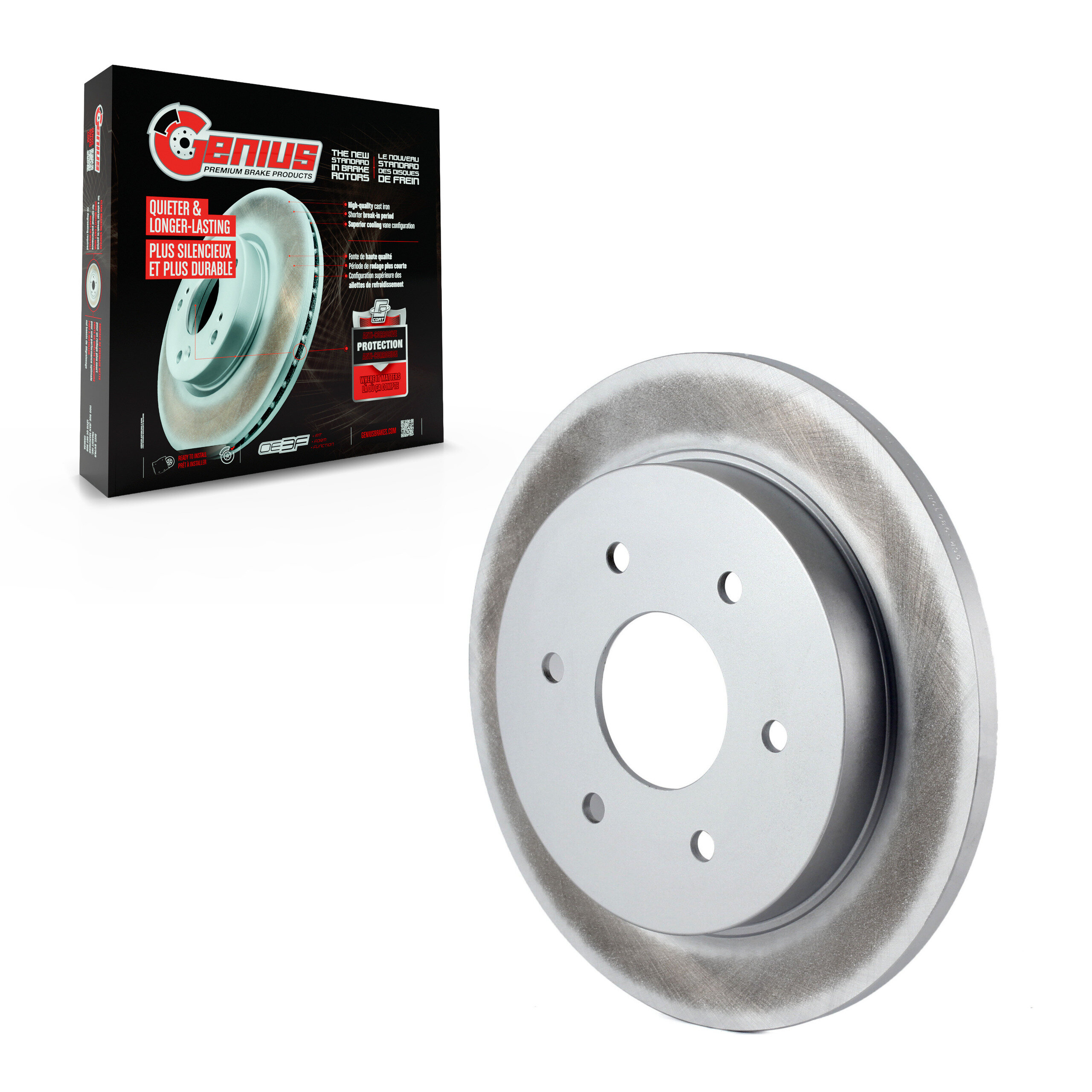 Genius - GCR-980198 - Rear Disc Brake Rotor